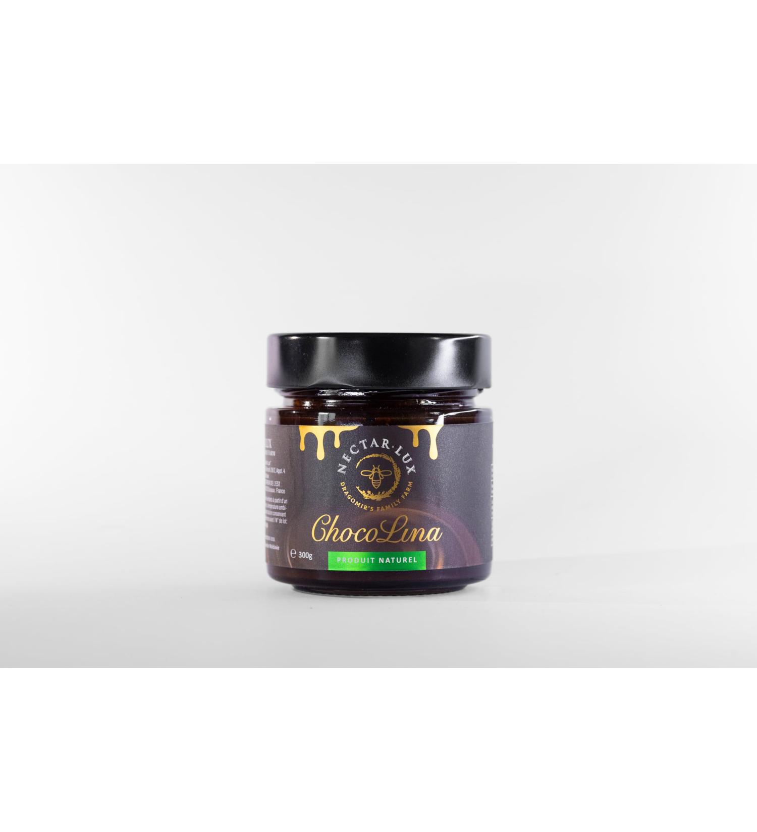 ChocoLina Miel Cr meux au Cacao & Noisettes | Gourmandise Artisanale 300g | Miel des Fleurs 85% Cacao 5% Noisettes 10% | Recette Naturelle d Apiculteurs Moldaves - Buy Online on GoSupps.com