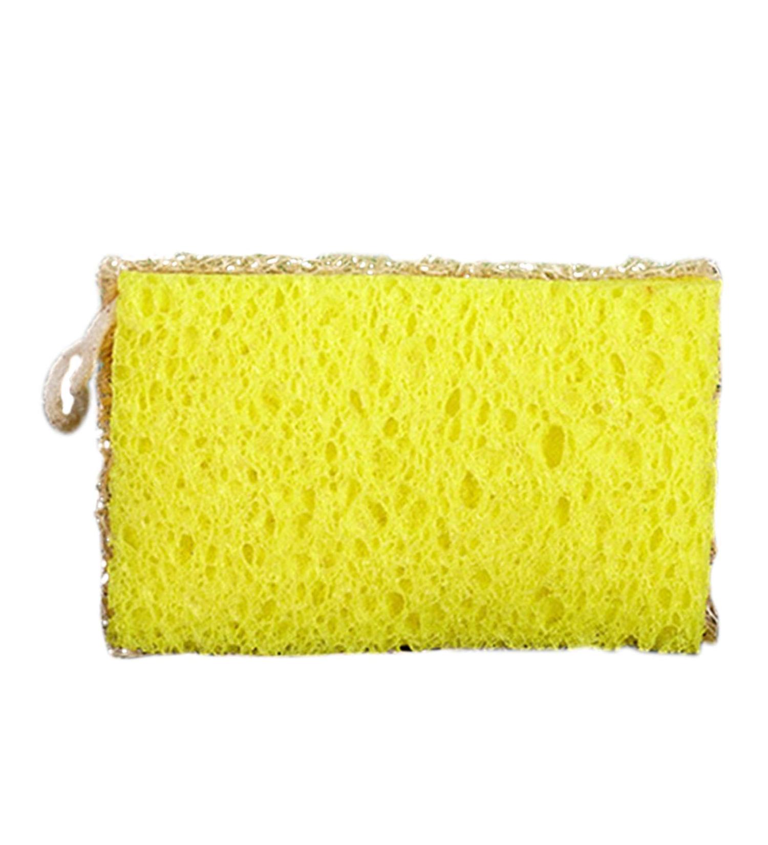 Luffa Dish Sponges - Friendly Sponges for Dishes | Multipurpose Kitchen Scrubbing Sponges Reusable Kitchen Sponge Scrubbers | Natural Cleaning Brush for Dishwashing and Kitchen Cleaning Yellow - Buy Online on GoSupps.com