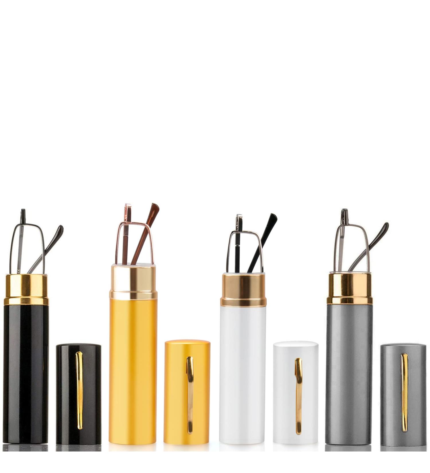 Kokobin Flexible Metal Reading Glasses | Unisex Feather-Hinge Visual Aid | 4-Pack +2.5 Dioptria with Glasses Case - International Shipping Available - Buy Online on GoSupps.com