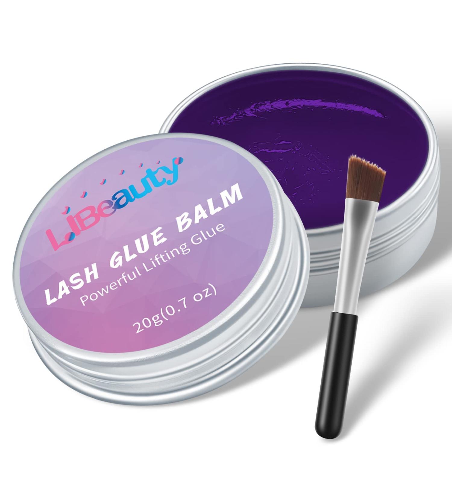 Libeauty Eye Lash Glue 20g Lash Lift Glue Balm Brow Glue Strong Sticky Grape Flavour Fast Drying Lashes Stick Easily Not Suitable for False Lashes Purple Grape - Buy Online on GoSupps.com