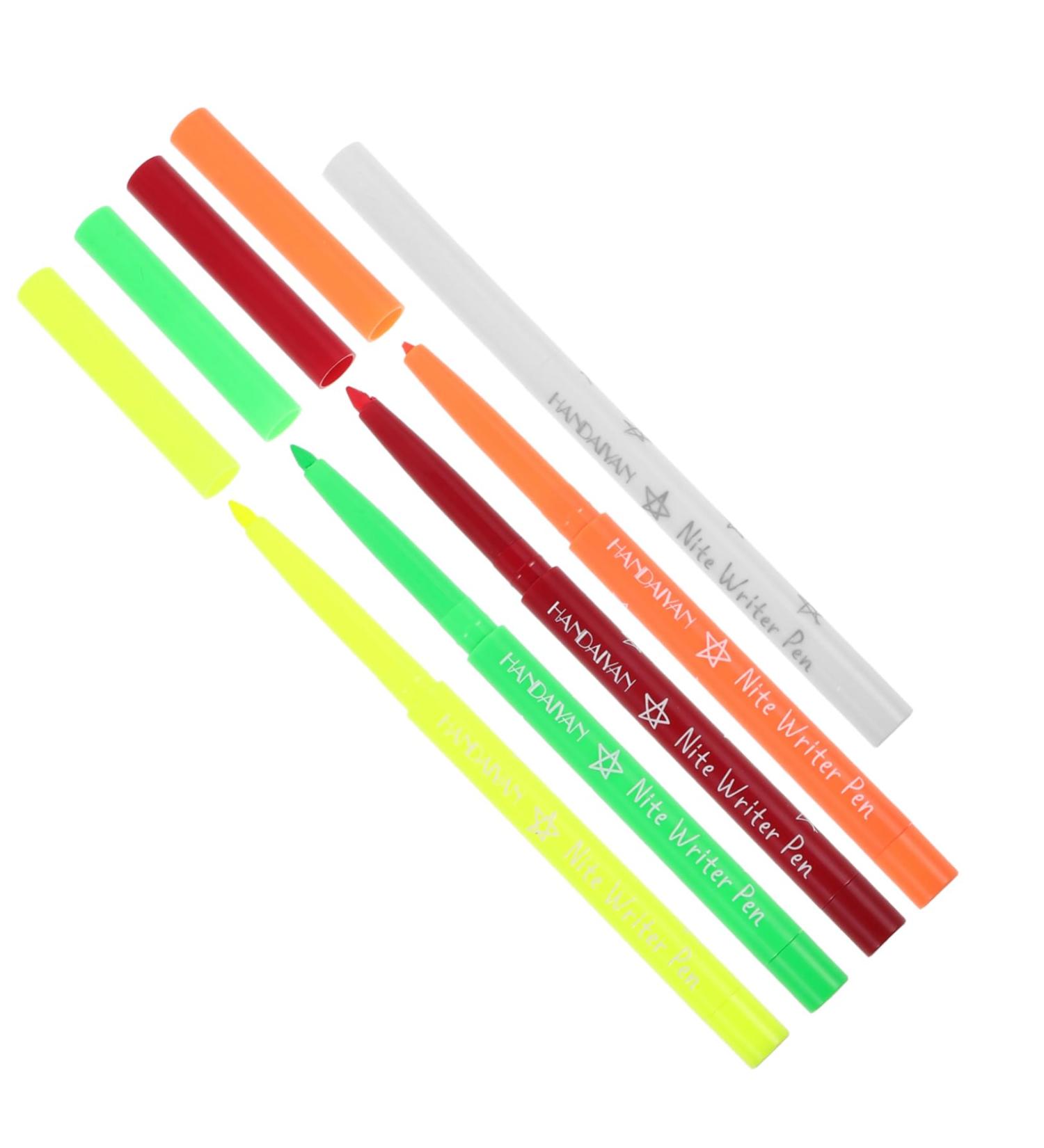 NOLITOY 5pcs Halloween Paint Pen Fluorescence Eyeliner Pen Make up Highlighter Women Makeup Tool Plastic 12.00X0.80X0.80CM Assorted Color - Buy Online on GoSupps.com