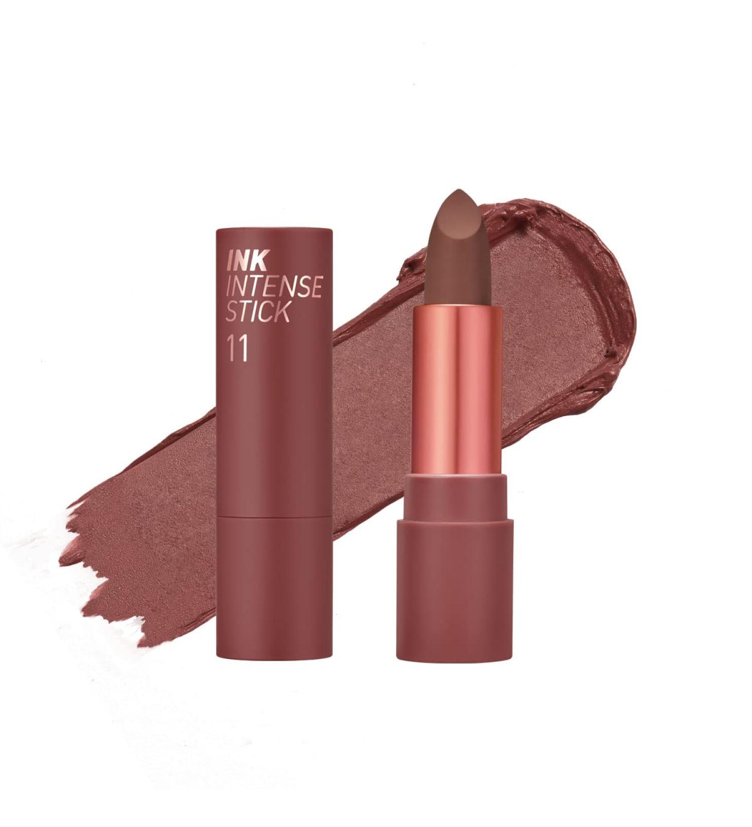 Peripera Ink Velvet Intense Lipstick - High Pigment, Longwear, Weightless (011 DIM BROWN) - Buy Online on GoSupps.com