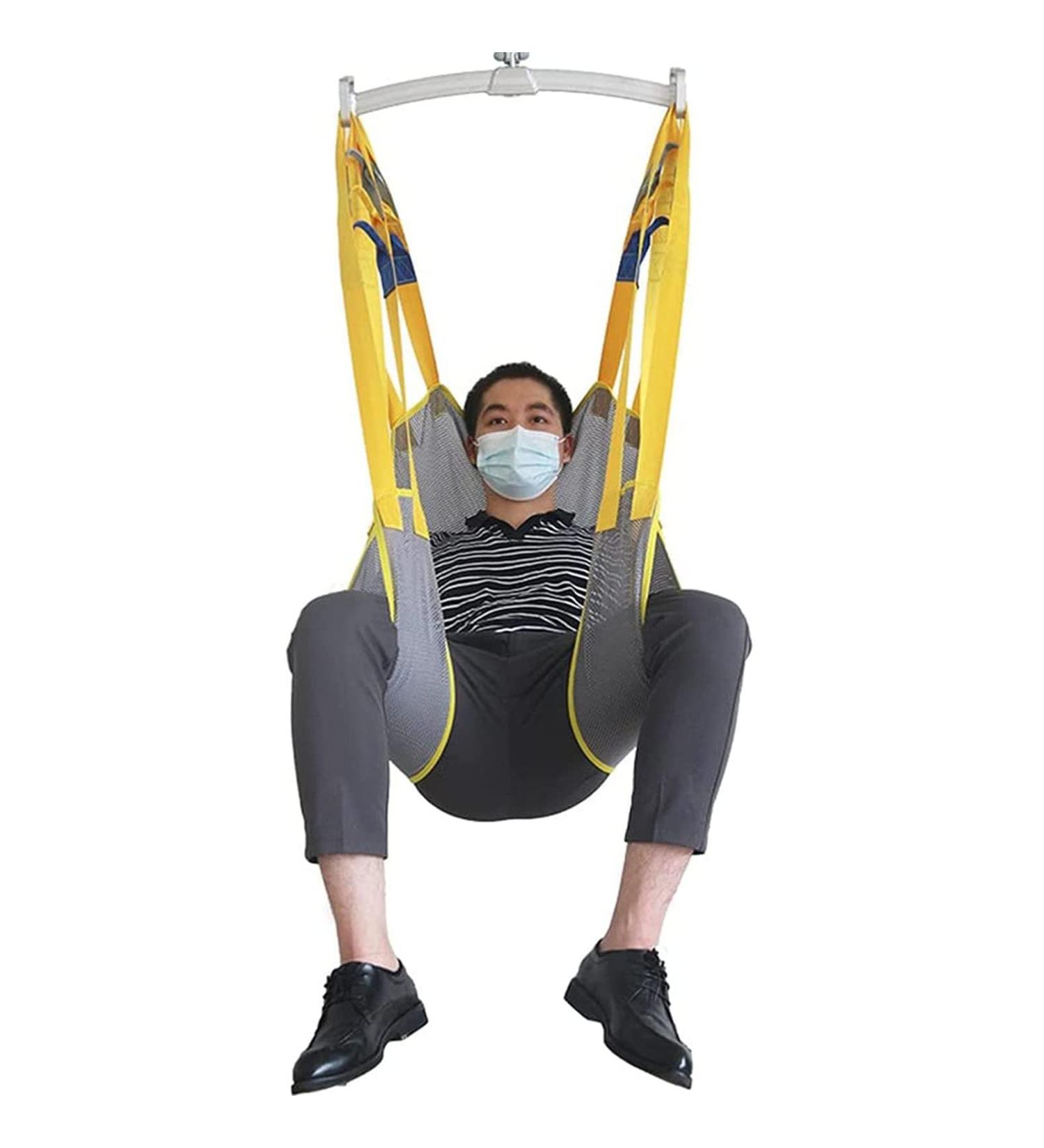 Premium Patient Lift Toilet Carrier - Cushioned Strap & Headrest for Disabled & Elderly - Large Shower Belt - International Shipping Available - Buy Online on GoSupps.com