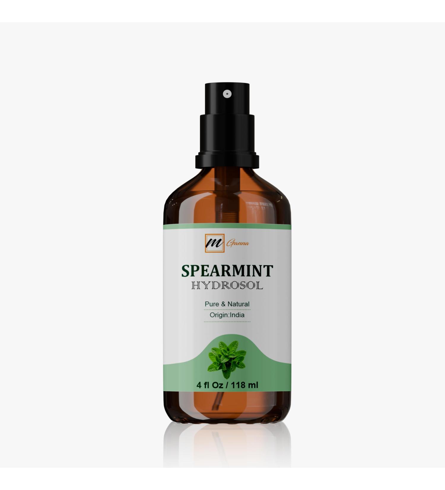 mGanna Spearmint Hydrosol 4 fl oz / 118 ml (Food Grade) Refreshing Natural and Versatile - Buy Online on GoSupps.com