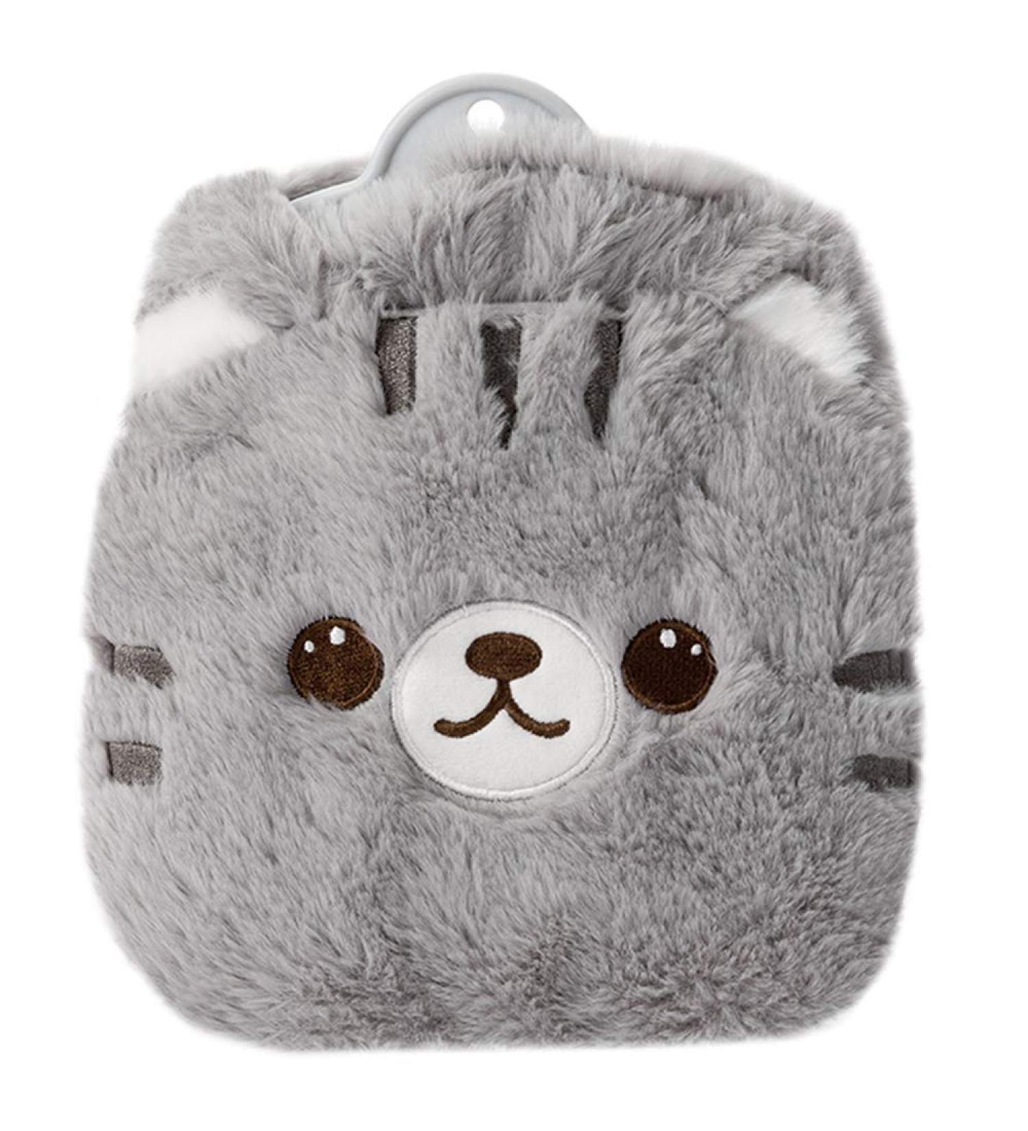 CHDN Rubber Hot Water Bottle Pain Relief with Faux Fur Cover - Cat Design - Buy Online on GoSupps.com