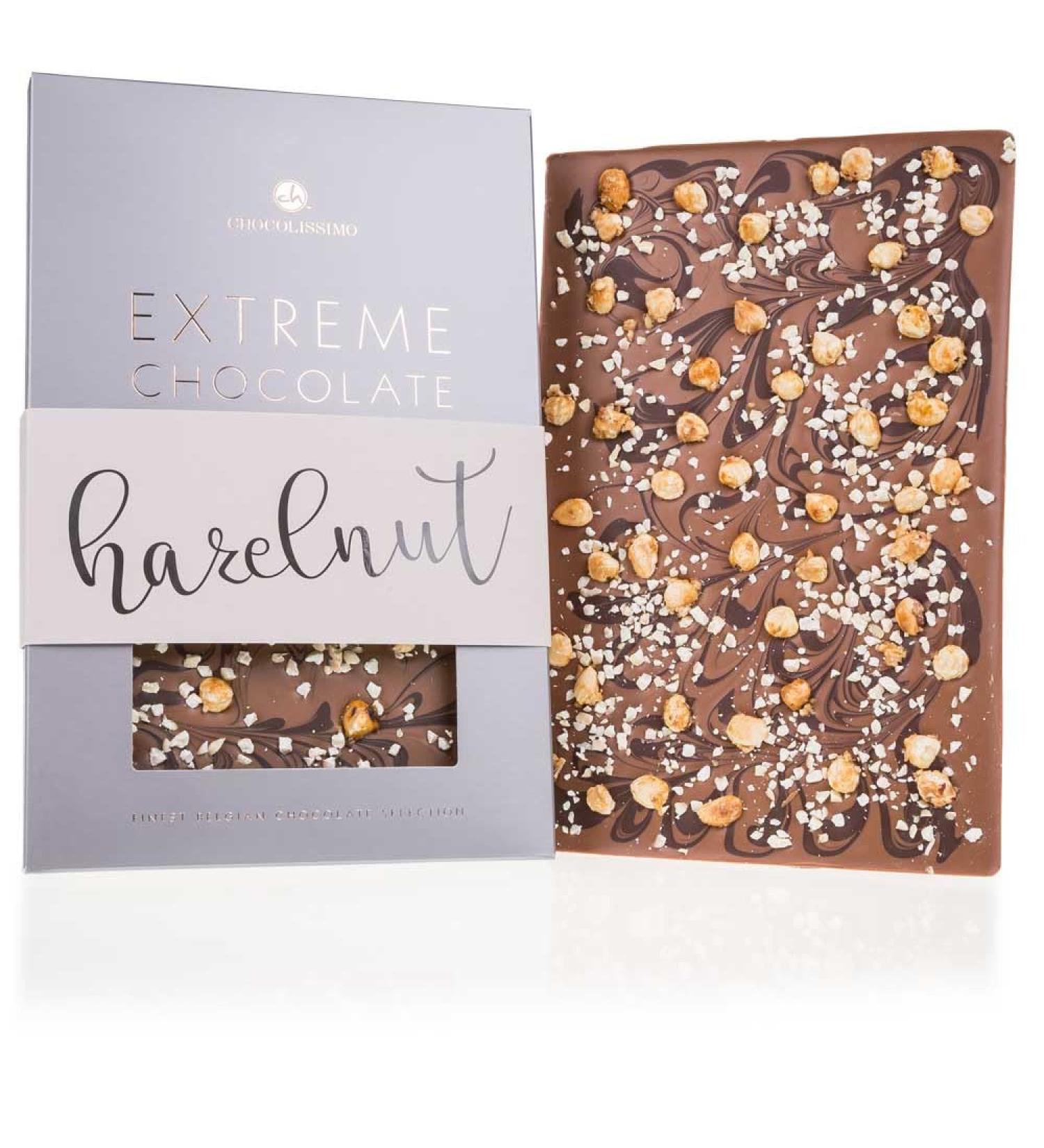 CHOCOLISSIMO Extreme - With Nuts - Large Hazelnut Milk Chocolate Bar | 350g | Gift Idea | Adults | Kids | Women | Women | Men | Girl | Boy | Boy | Men | Women | Kids | Girl | Boy | Men | Men |