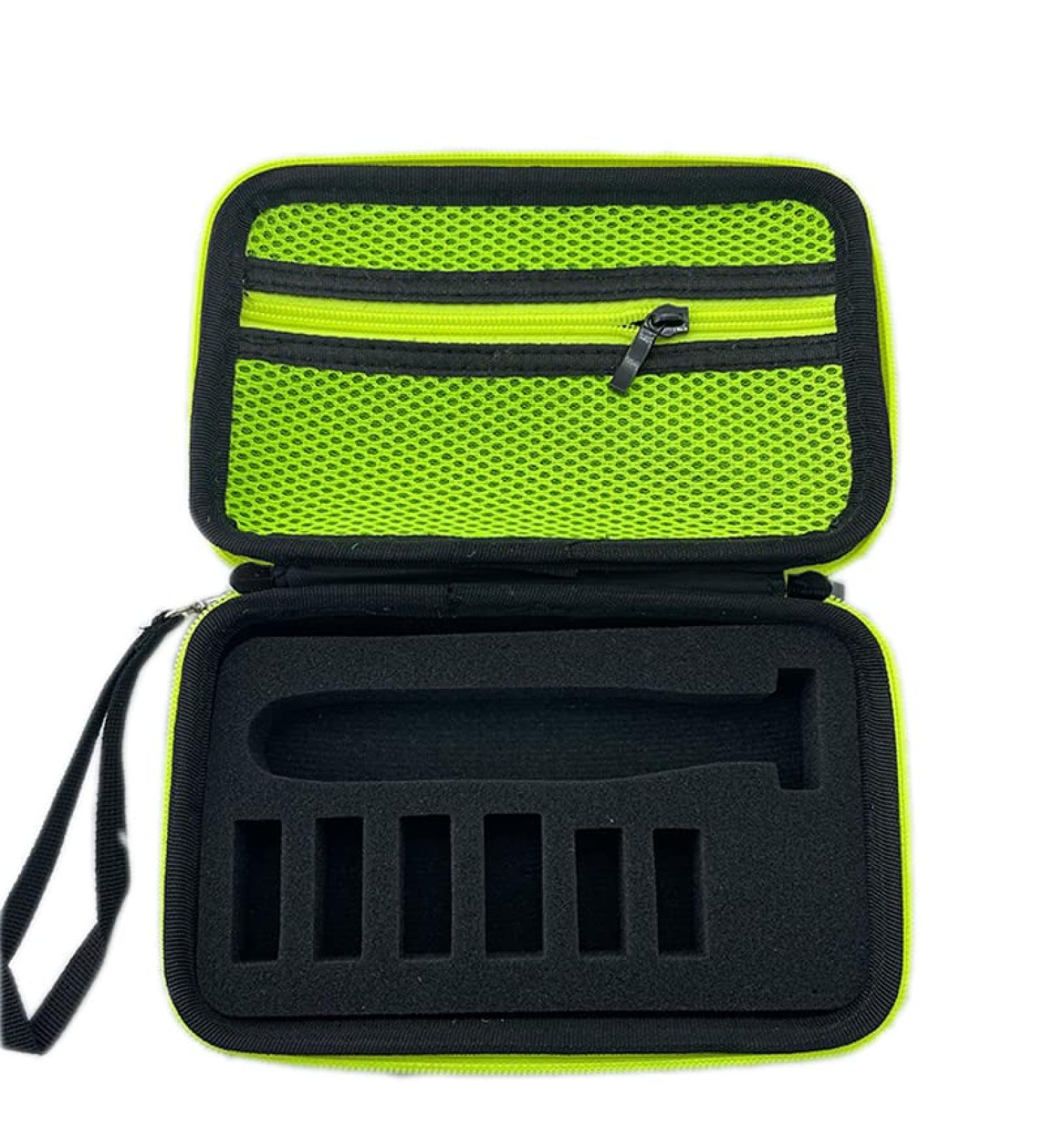 Eva Razor Holder Storage Bag for Men | Shockproof Hard Trip Electric Razor Carrier Bag - Green - Buy Online on GoSupps.com