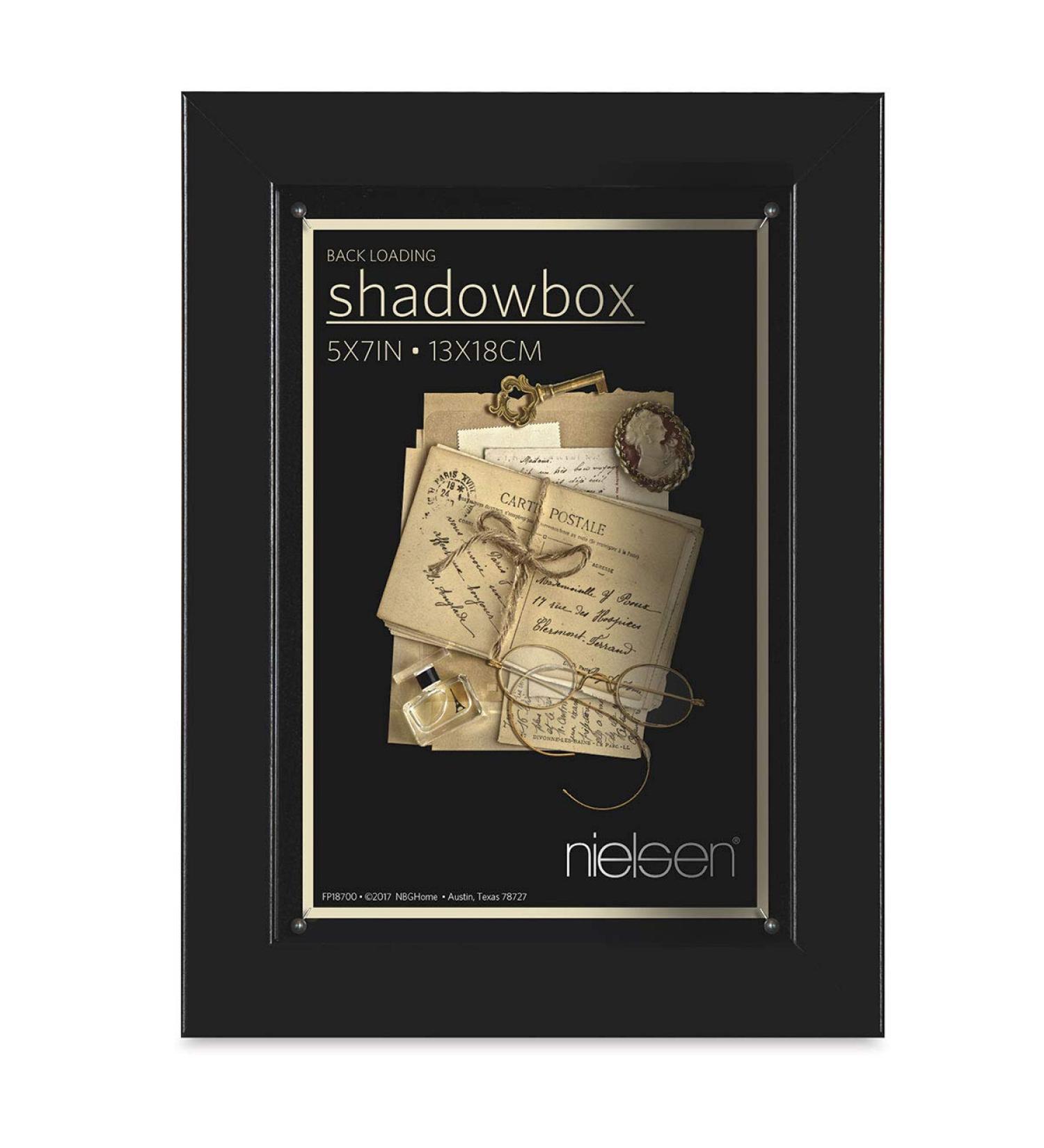Nielsen Bainbridge Black Shadow Box 5x7 Frame 1-7/8-inch Depth (r) - 5x7