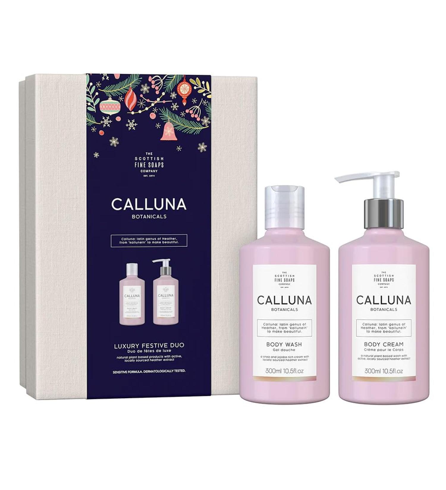 Scottish Fine Soaps Calluna full size Gifting (300ml Body Wash & 300ml Body Cream)
