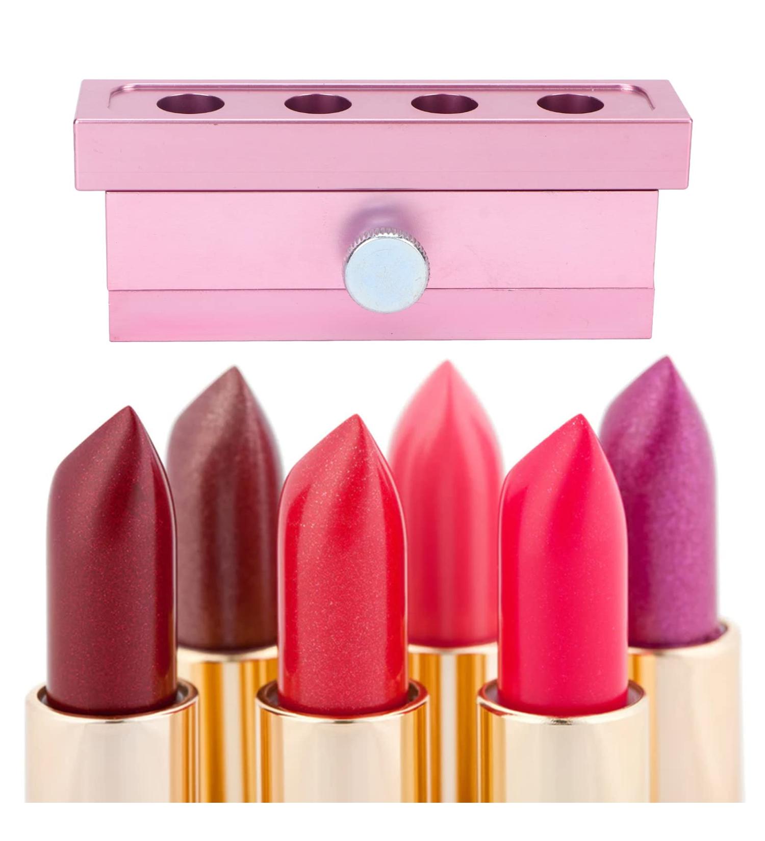 Lip Balm Making Kit Cosmetic Lip Balm Maker with Multipurpose Aluminum 4 Holes Rose Gold for DIY Makeup - Buy Online on GoSupps.com