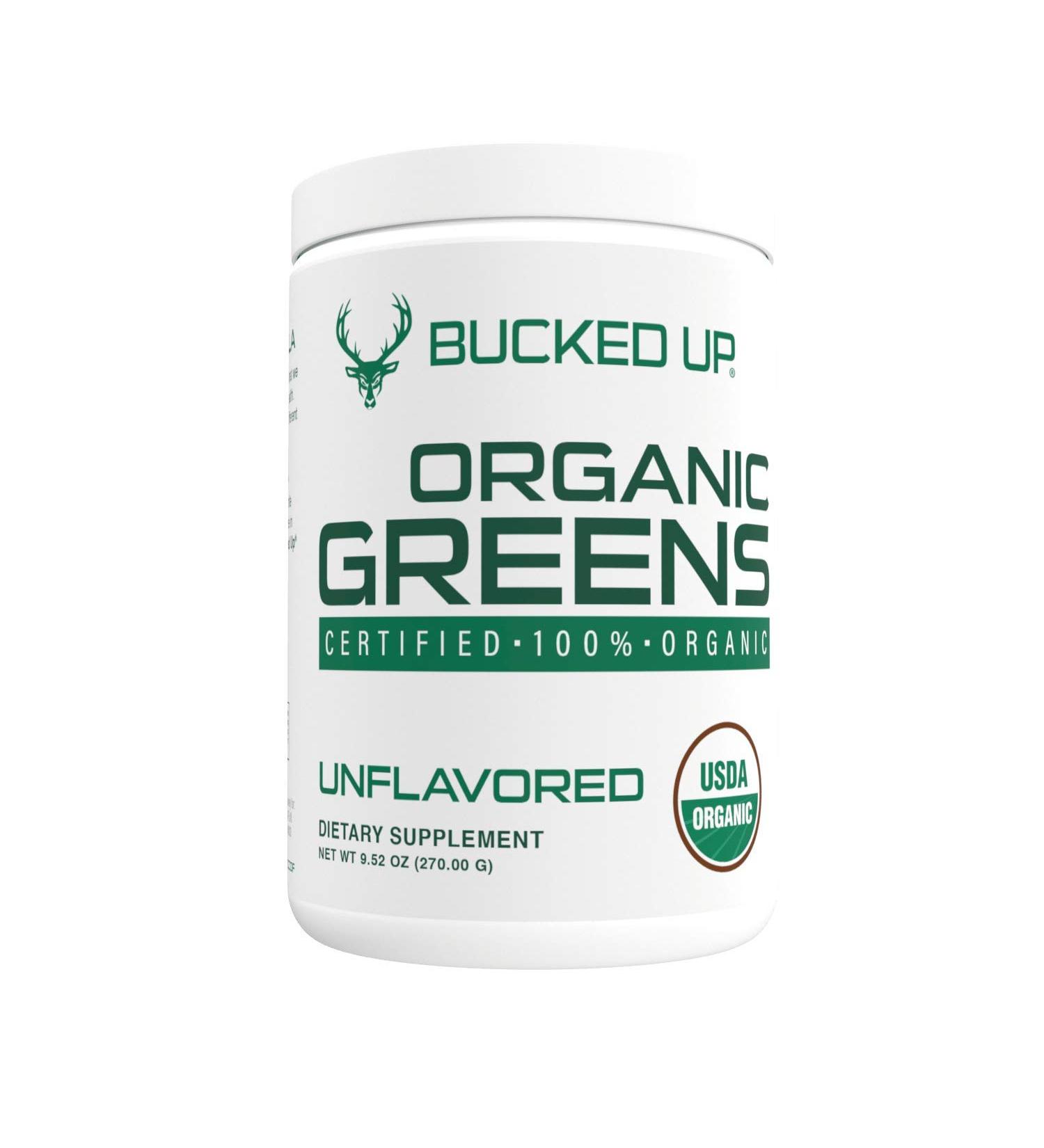 Greens Superfood Powder Unflavored | 8 Most Essential Mixed Greens | Certified 100% Organic | Chlorella Spinach Kale Spirulina Alfalfa Broccoli Wheat Grass & Barley Grass | 30 SERV | 9.52 OZ - Buy Online on GoSupps.com