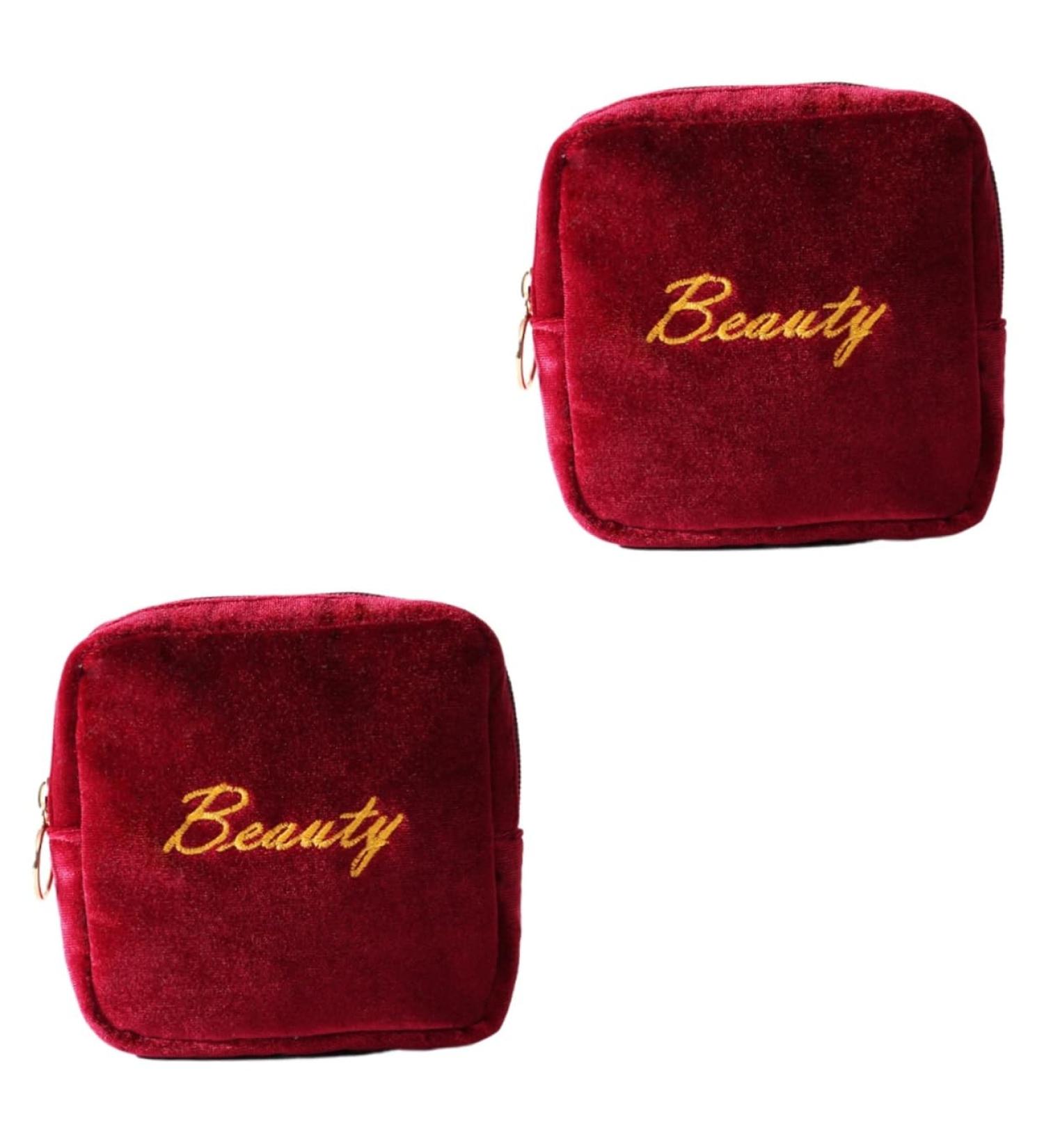 Hemoton 2pcs Cosmetic Pouch for Purse Mini Makeup Pouch Sanitary Napkin Pouch Pad Baby Picture 4x2pcs 13*13*4cmx2pcs - Buy Online on GoSupps.com