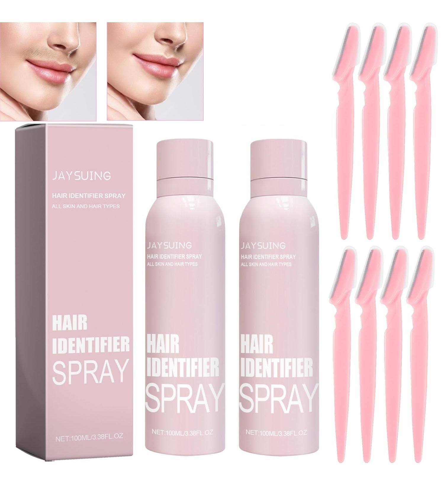 2Pcs Hair Identifier Spray Dermaplaning Spray Hair Identifier Spray For Face Shaving Hair Identifier Spray For Face Dermaplaning Spray for All Skin And Hair Types. Pink - Buy Online on GoSupps.com