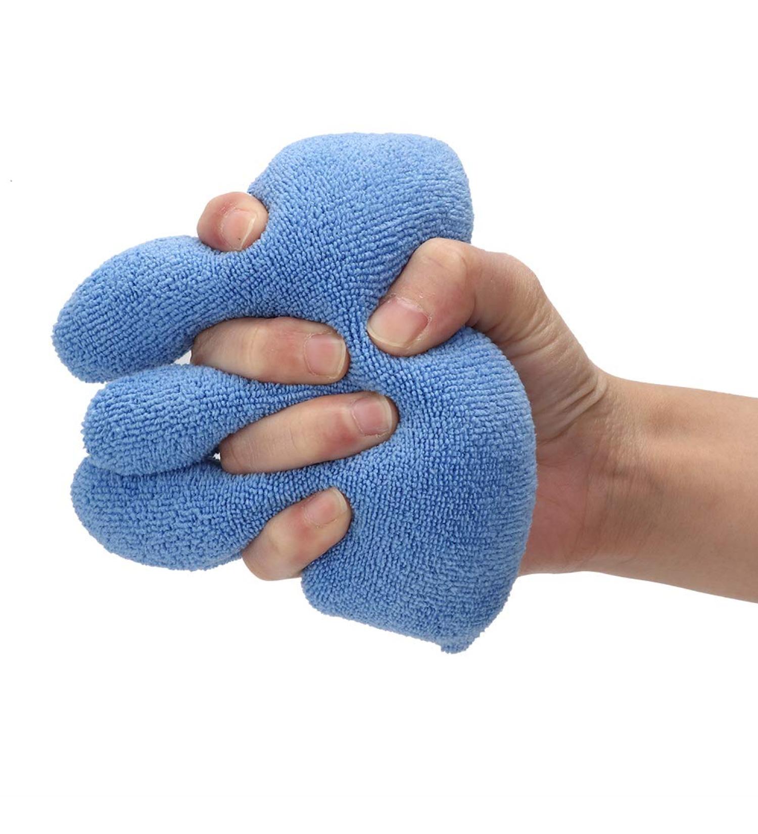 Finger Separator Cushion for Hand Contracture - Soft Cotton Aid for Elderly Care | Light Blue - Buy Online on GoSupps.com