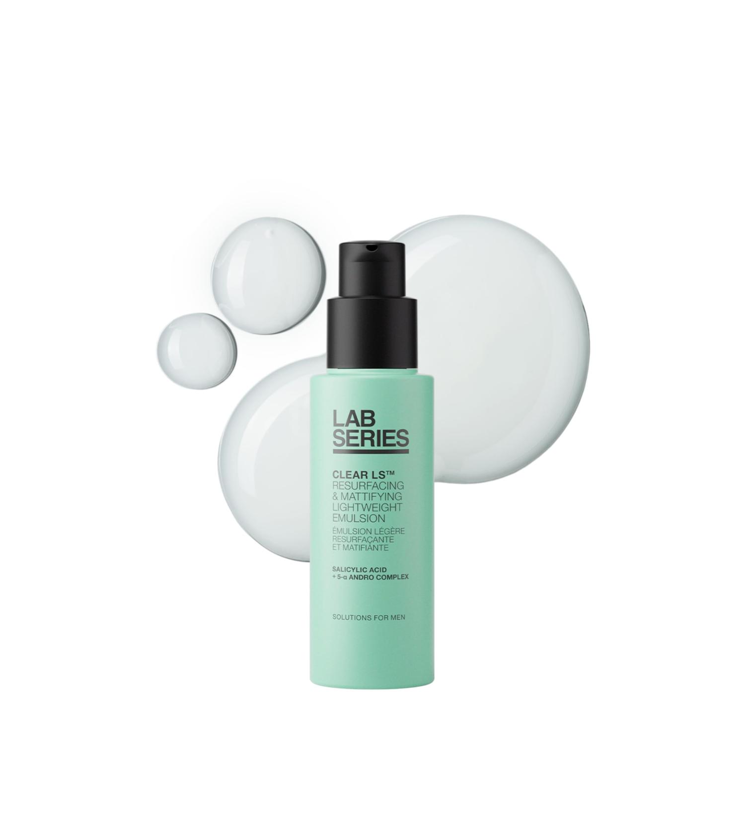 Lab Series Men's Clear LS Mattifying Lightweight Moisturizer with Salicylic Acid - Face Emulsion Suitable for Acne Prone Skin - Skin Care for Men - Dermatologist tested 1.7 Fl Oz - Buy Online on GoSupps.com