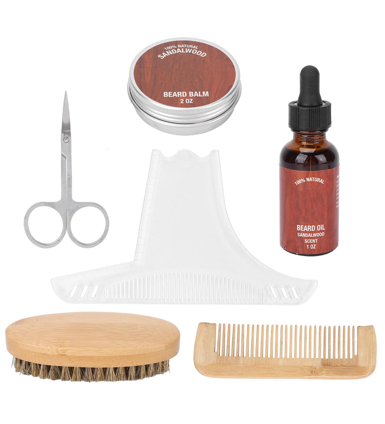 SYH&AQYE Beard Care Set: Men s Trimmer & Growth Kit - Beard Cream Oil Comb Brush & Mustache Scissors - Buy Online on GoSupps.com