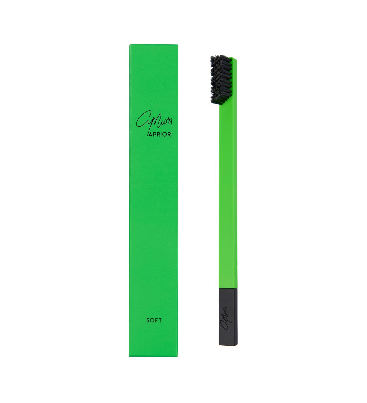APRIORI Lime Radiance Soft Toothbrush - Gentle Cleaning for Bright Smiles | International Shipping Available - Buy Online on GoSupps.com