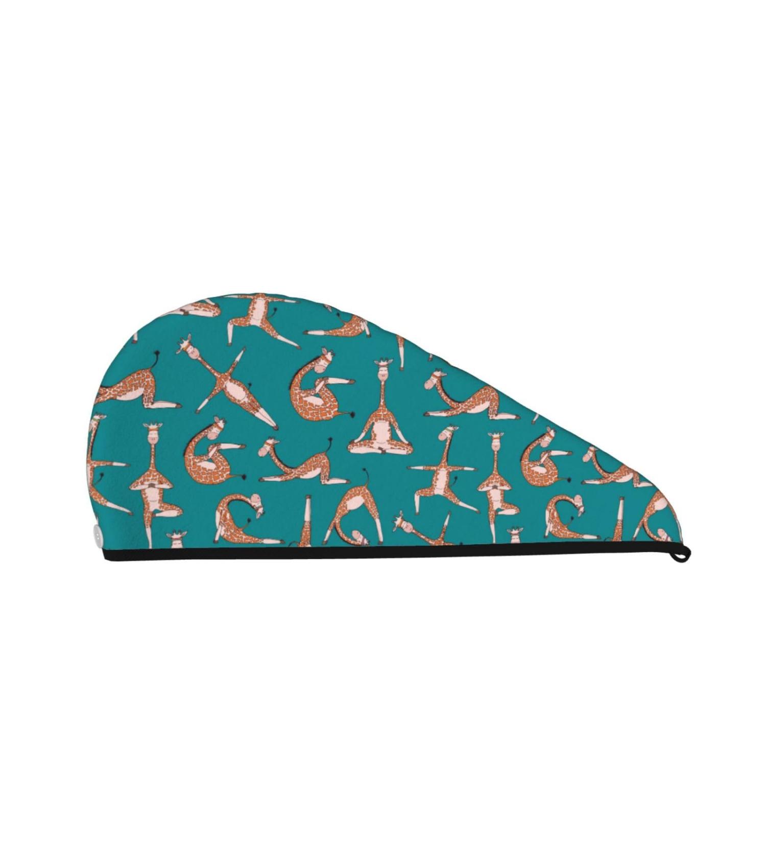 Premium Hair Towel Wrap - Quick Drying Towel Turban for Women | Giraffes Yoga Design - Buy Online on GoSupps.com