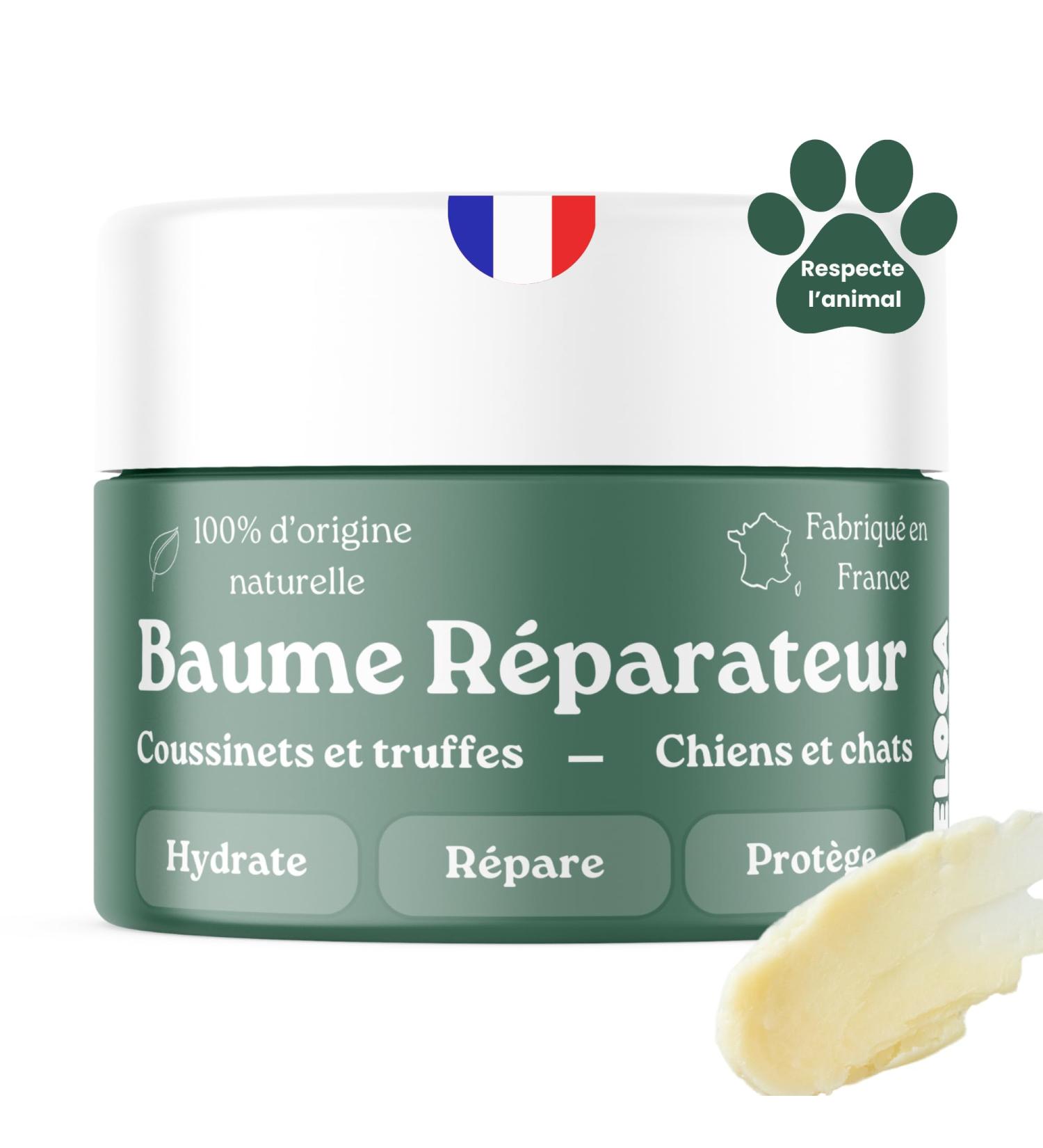 Dog Pad Balm - Repairs hydrates protects - Healing power for damaged dry or cracked pads - Pad and nose protection cream - 100% Natural - 50 ml - Made in France - Buy Online on GoSupps.com