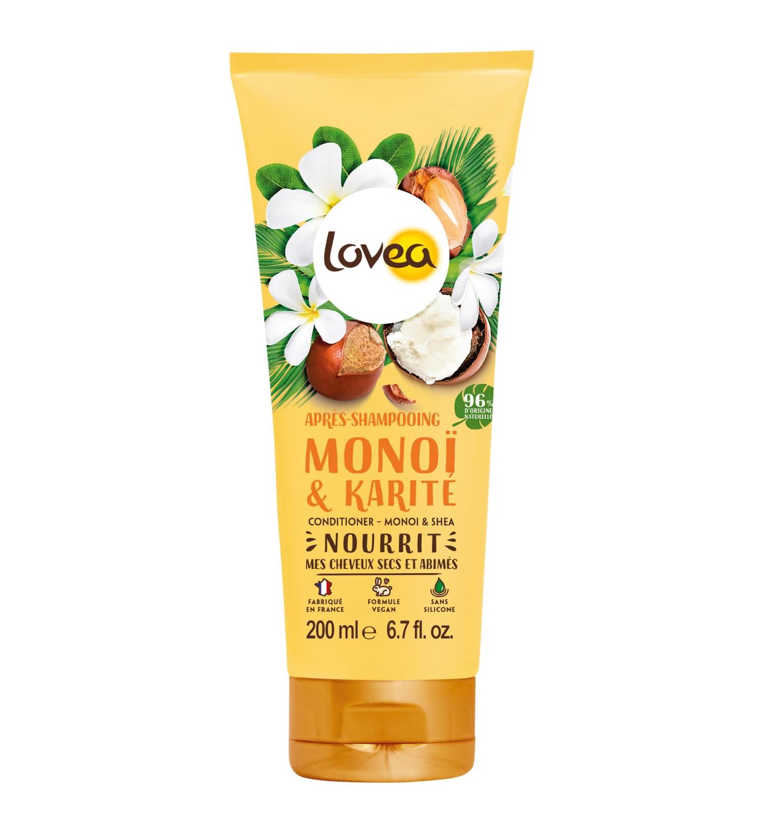  Lovea Lovea Conditioner 200 ml with Monoi and Carite Oil Dry Damaged Hair - Buy Online on GoSupps.com