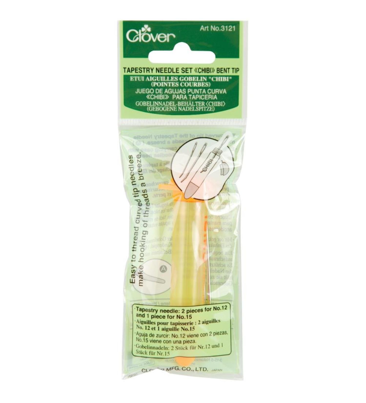 Clover Needlecrafts Bulk Buy Chibi W/Bent Tapestry Needles 3121 (3-Pack)