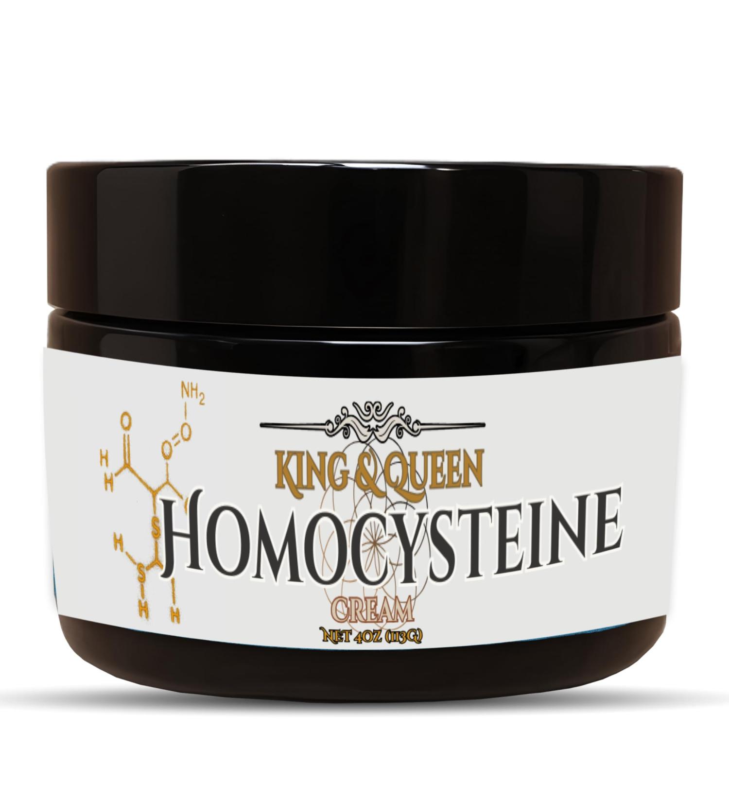 Homocysteine Support Cream Methylation & Cardiovascular Balance | Vitamin B12 B6 Zinc Magnesium Tyrosine | Homocysteine Shift 4 oz King & Queen Wellness - Buy Online on GoSupps.com