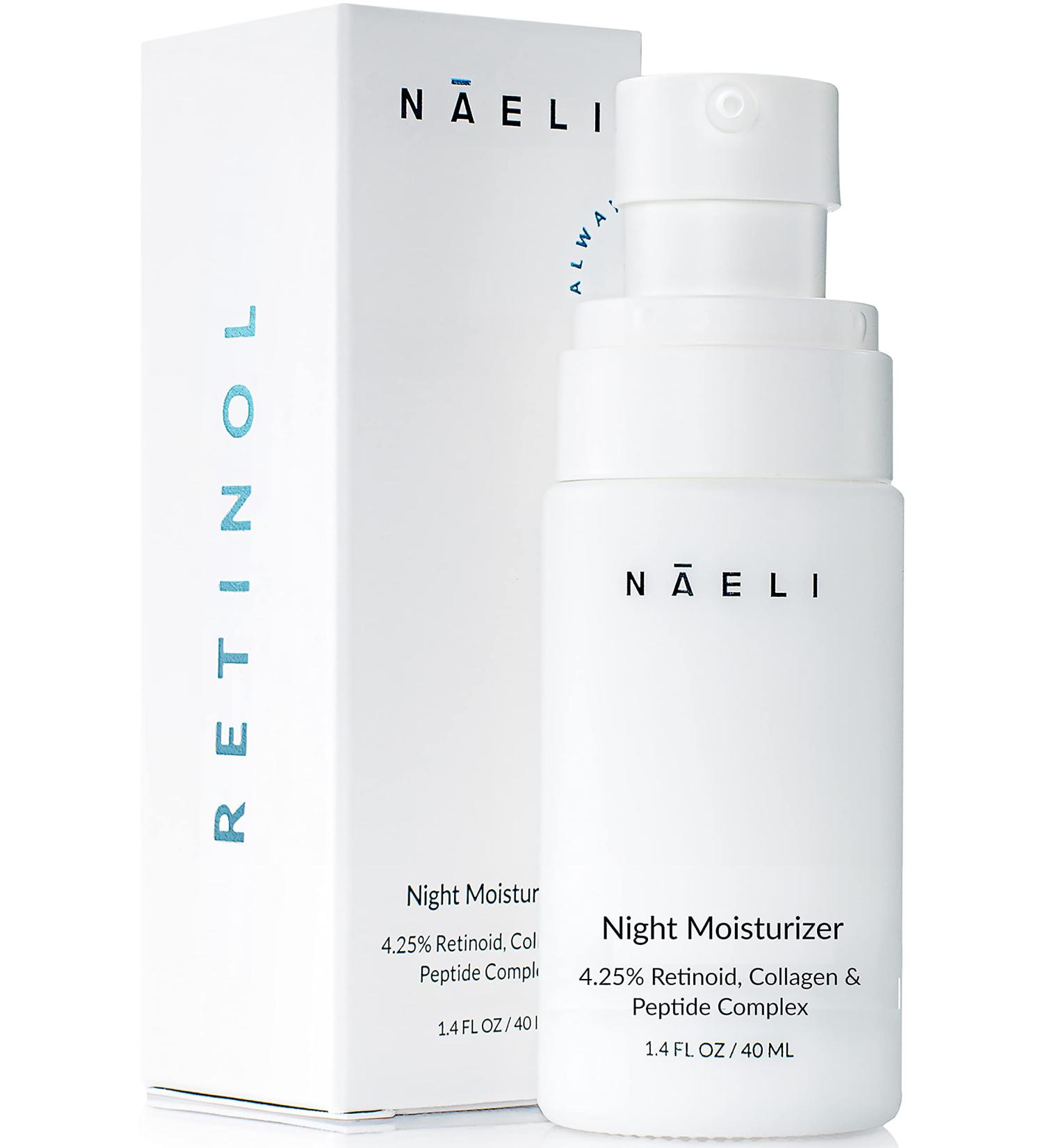 Retinol Face Moisturizer - Anti-Aging Night Cream with 4.25% Retinoid, Collagen Peptides & Hyaluronic Acid - 1.4 oz - Buy Online on GoSupps.com