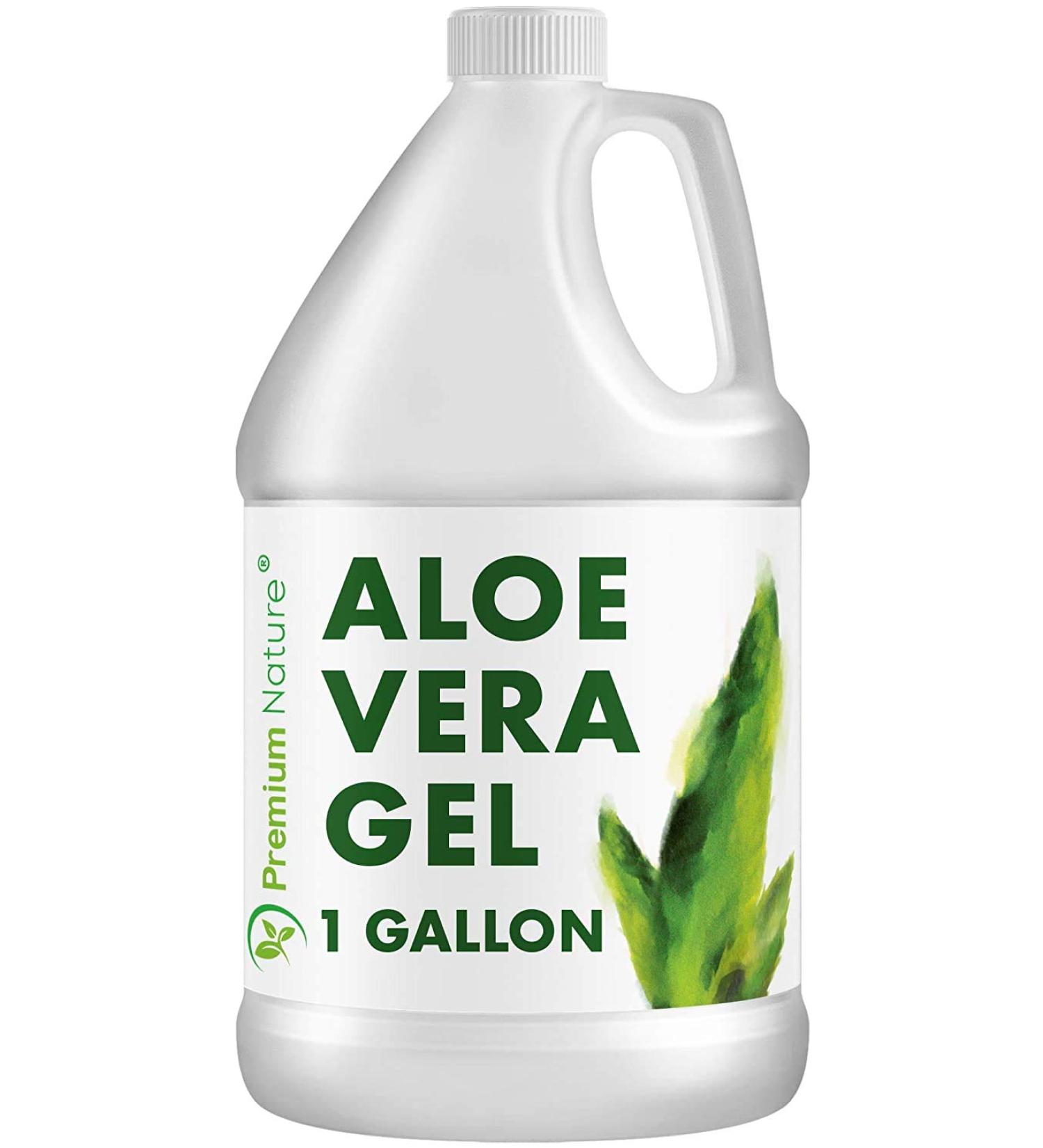 Pure Aloe Vera Gel - For Face & Dry Skin, Aloe Vera Gel Sunburn Relief, Aloe Vera Gel for Skin Moisturizer Packaging May Vary 1 Gallon