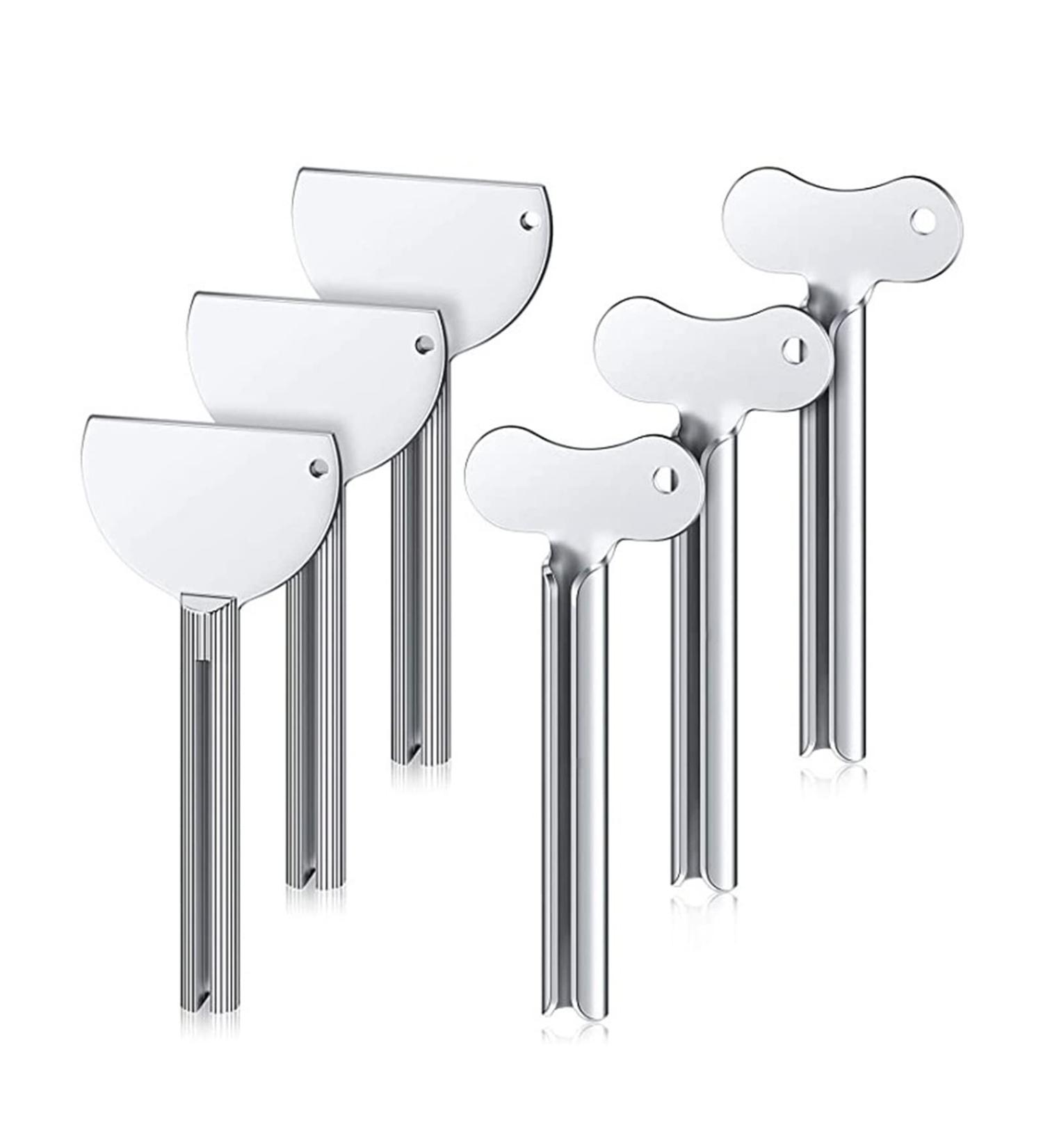 Newaner Tubenquetscher Metal 6 Pieces - Stainless Steel Tube Press & Toothpaste Squeezer for Cosmetics Kitchen Bathroom and Studio Use - Buy Online on GoSupps.com