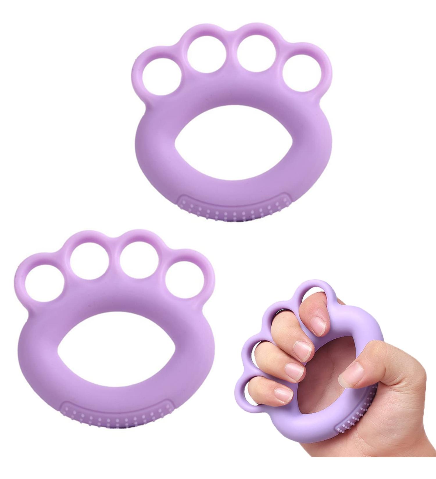 2 Pcs Hand Exercise Stress Balls for Adults - Finger Exerciser & Grip Ball for Arthritis, Elderly, Children - Relieve Stress and Improve Hand Strength - Buy Online on GoSupps.com