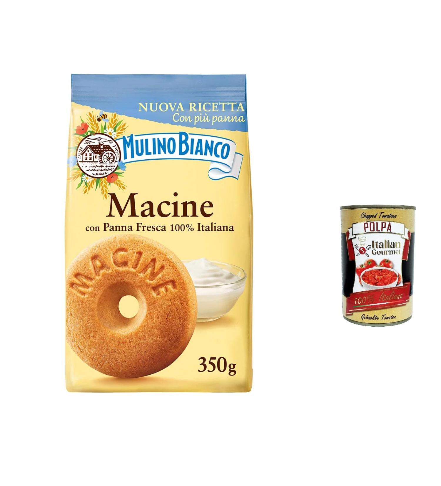 Italian Gourmet E.R. Mulino Bianco Macine Pack of 6 biscuits with 100% Italian fresh cream 350g + Italian Gourmet polpa 400g - Buy Online on GoSupps.com