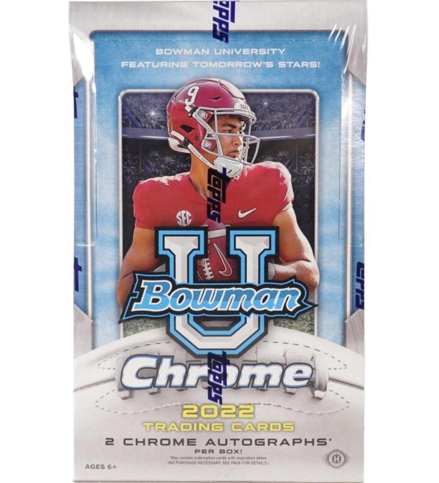 2022 Bowman Chrome University Football Hobby Box - 24 Packs/4 Cards - 2 Autos - Buy Online on GoSupps.com