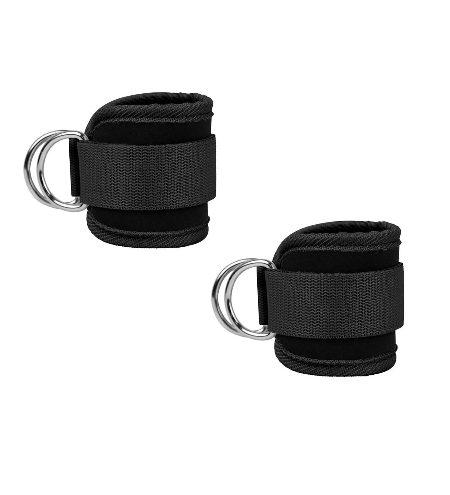 CAM2 Foot Loops Cable Trainer - 2-Piece Set with D-Rings Carabiners | Fitness Training for Leg Extensions & Buttock Muscles | Ideal for Men & Women - Buy Online on GoSupps.com