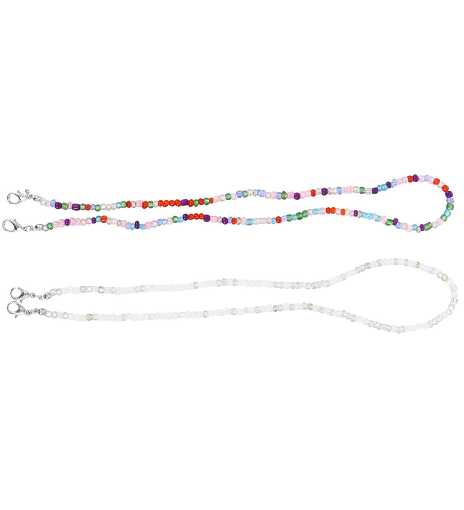 Minkissy 2-Piece Adjustable Glasses Mask Chain & Lanyard Anti-Slip Brass Tapes for Glasses Masks & Earrings Versatile 50x0.3cm Accessories - Buy Online on GoSupps.com