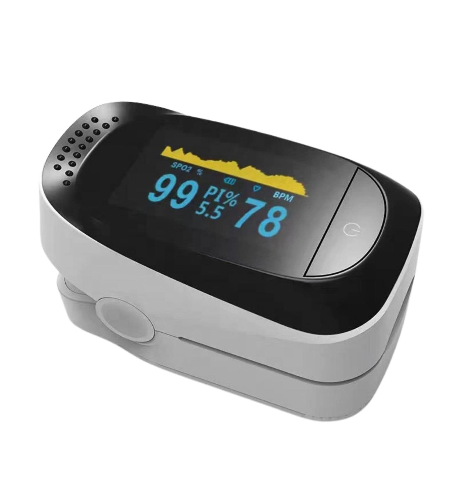 Pulse Oximeter Fingertip LED Display Blood Oxygen Monitor - Accurate Fast SPO2 Reading - Portable & Easy-to-Use - White | Adults & Children - Buy Online on GoSupps.com