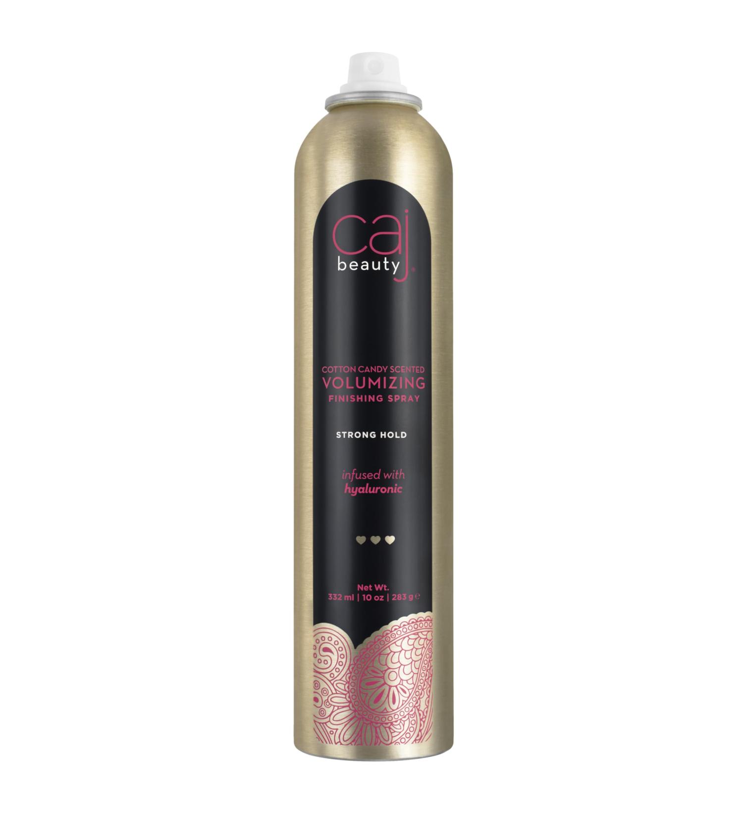 Caj Beauty Volumizing Finishing Spray Strong Hold Cotton Candy Scented Made with Hyaluronoic Acid nad Proteins to Strengthen and keep mositure in your hair 10oz Spray can 10 Fl Oz (Pack of 1) - Buy Online on GoSupps.com