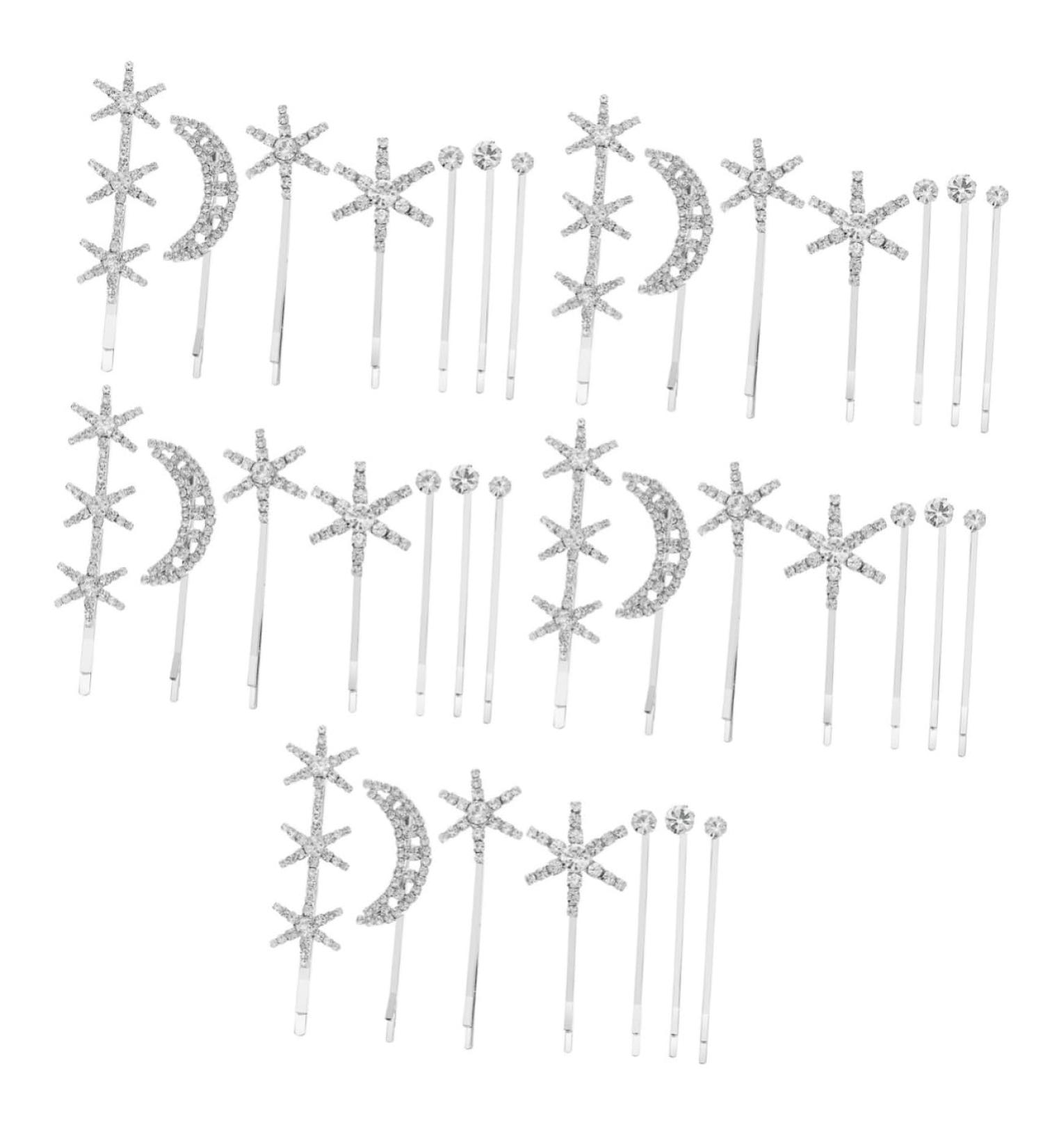 minkissy 5 Sets Fringe Bobby Pin Hair Clips for Teen Girls Star Hair Accessories Hair Barrette Side Clip Goody Hair Clips for Women Wedding Hair Clip Hair Pin Bangs Rhinestone Issue Card - Buy Online on GoSupps.com