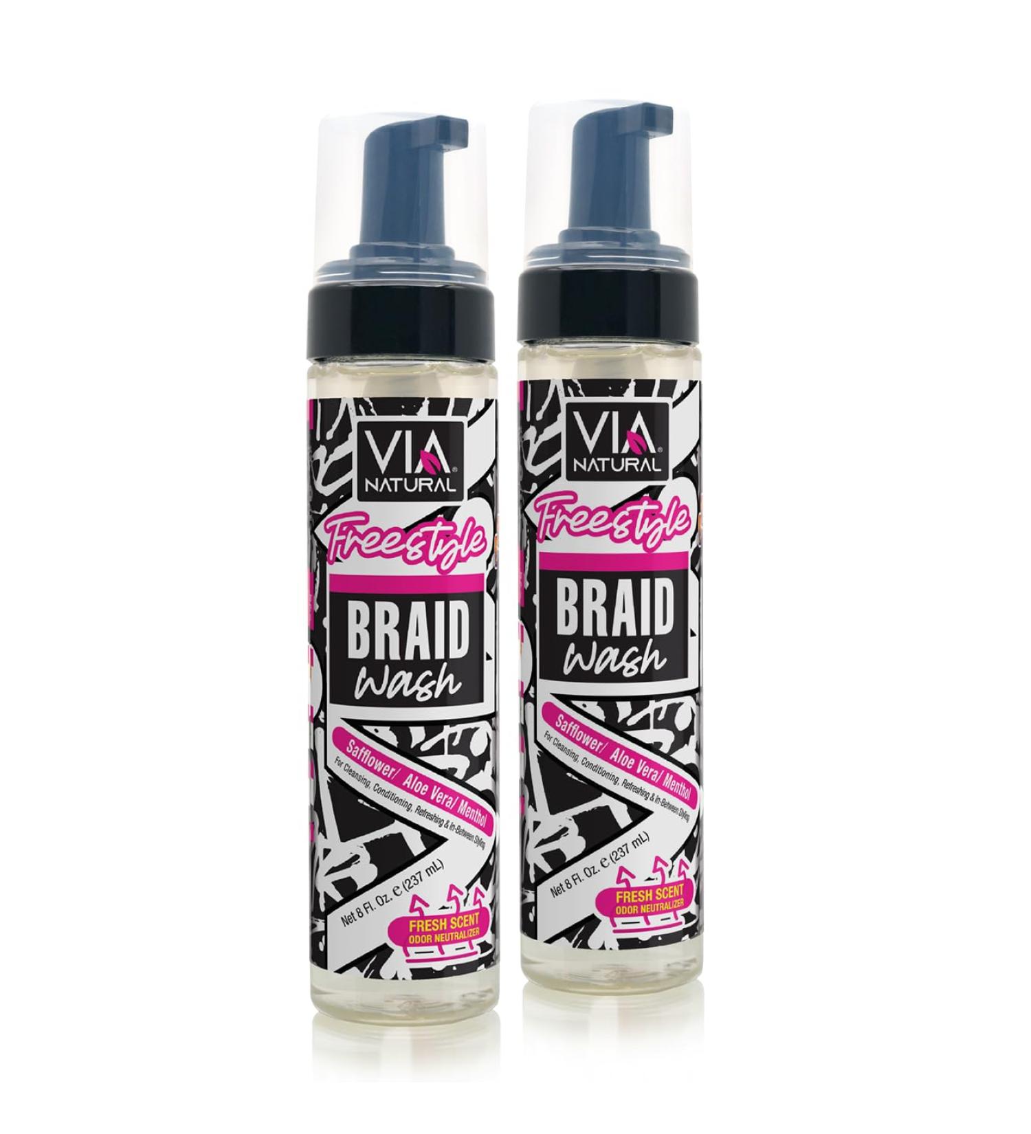 VIA Freestyle Braid Wash - pack of 2 Flex Wash (2-Pack)
