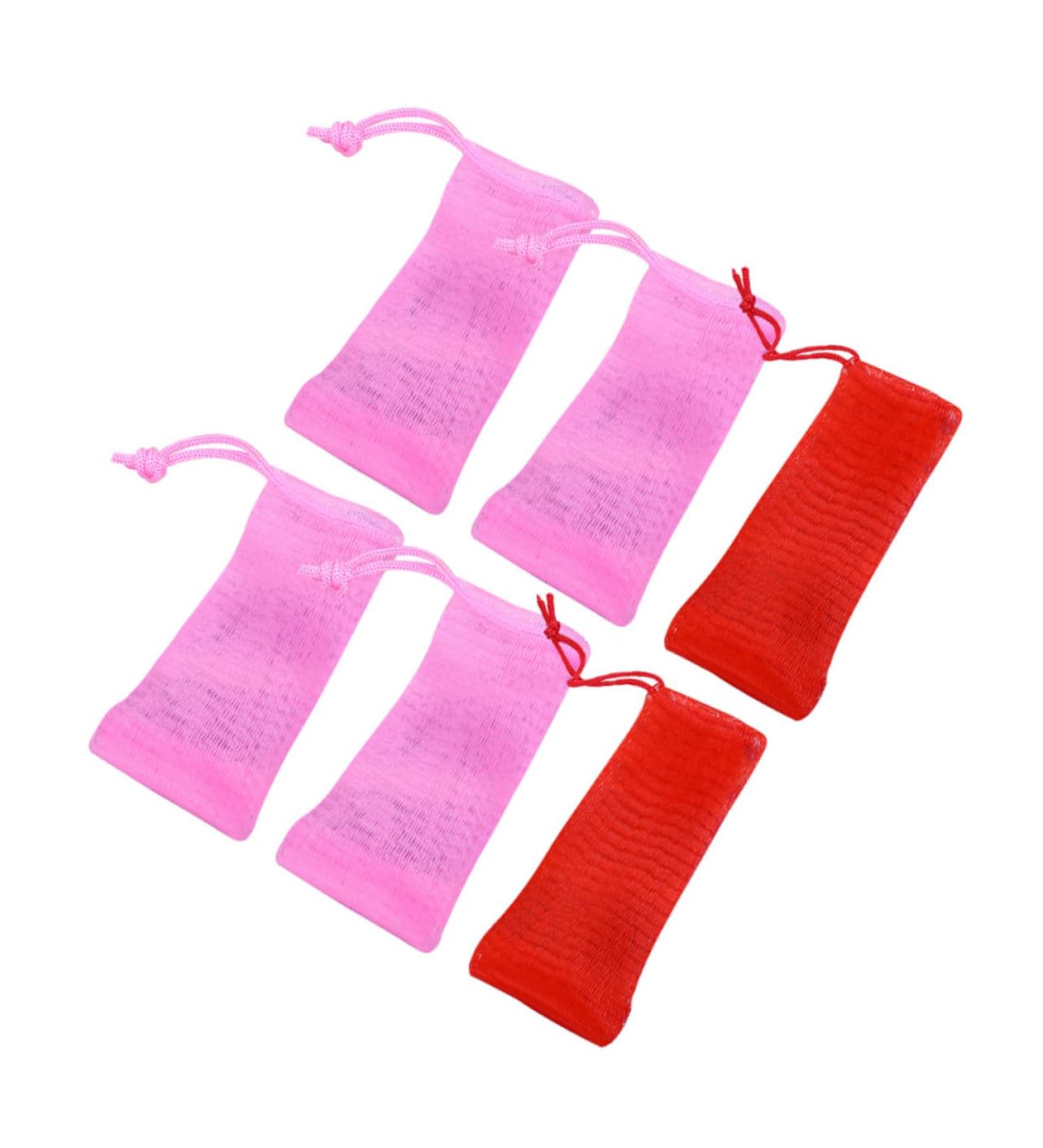 Baluue 6pcs Soap Bag Soap Mesh Pouch Wipe Foam Soap Handmade Soap Mesh Face Wash Mit Fruit Soap Cleaning or - Buy Online on GoSupps.com