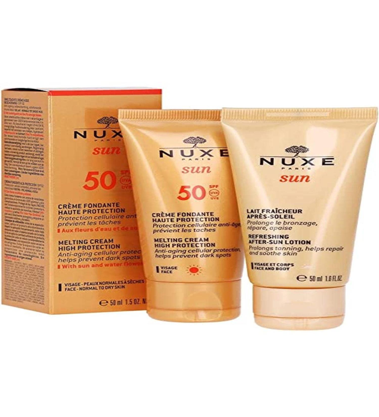 Nuxe Sun Pack Creme Fondant High Protection Spf50 Milky Fresh Post Solar 50ml No Color 50 ml (2er
