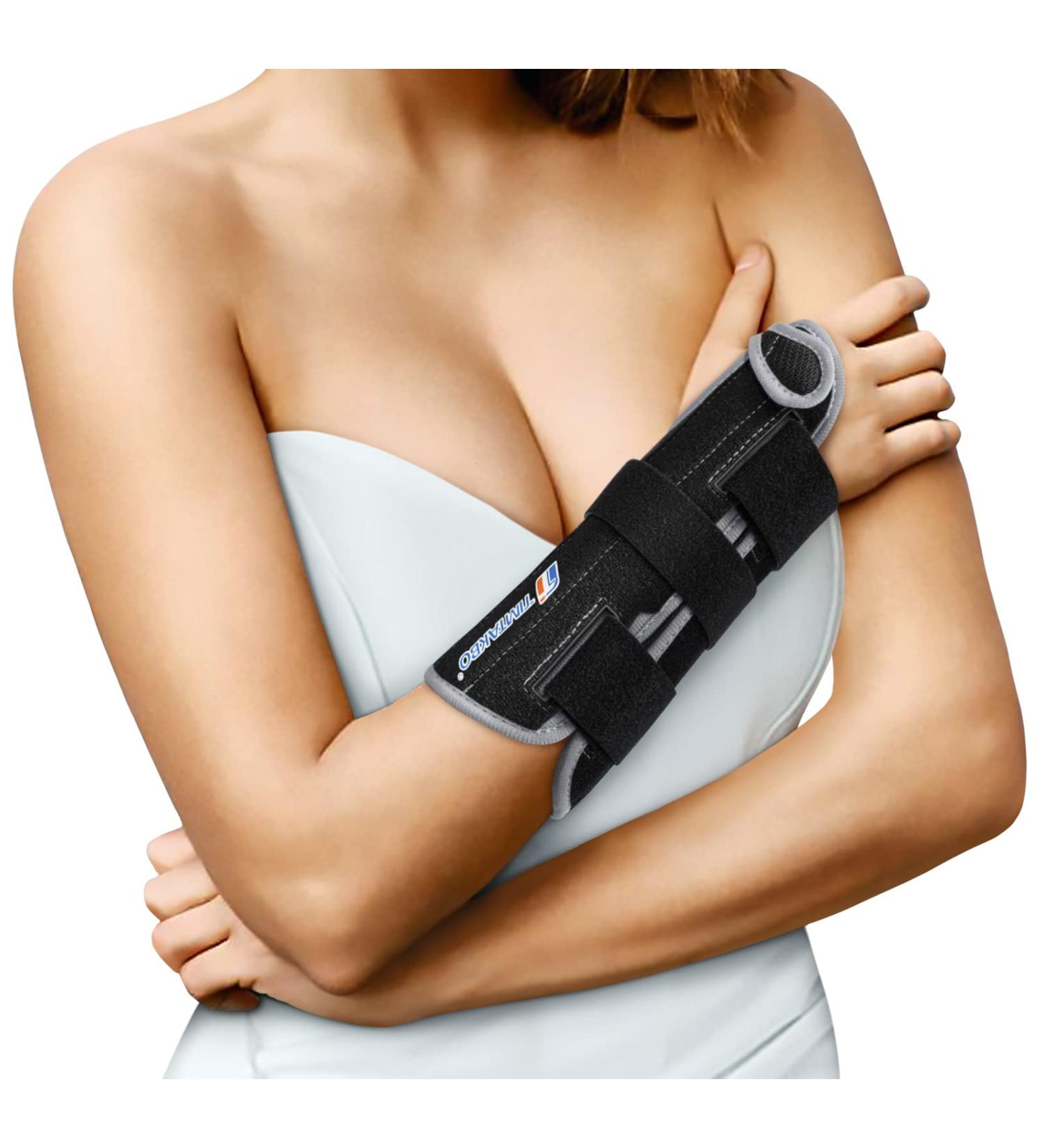 TIMTAKBO Carpal Tunnel Wrist Brace - Adjustable Night Support Splint for Right Hand Relief for Arthritis Sprained Wrist & Tendonitis - Large Size - Buy Online on GoSupps.com