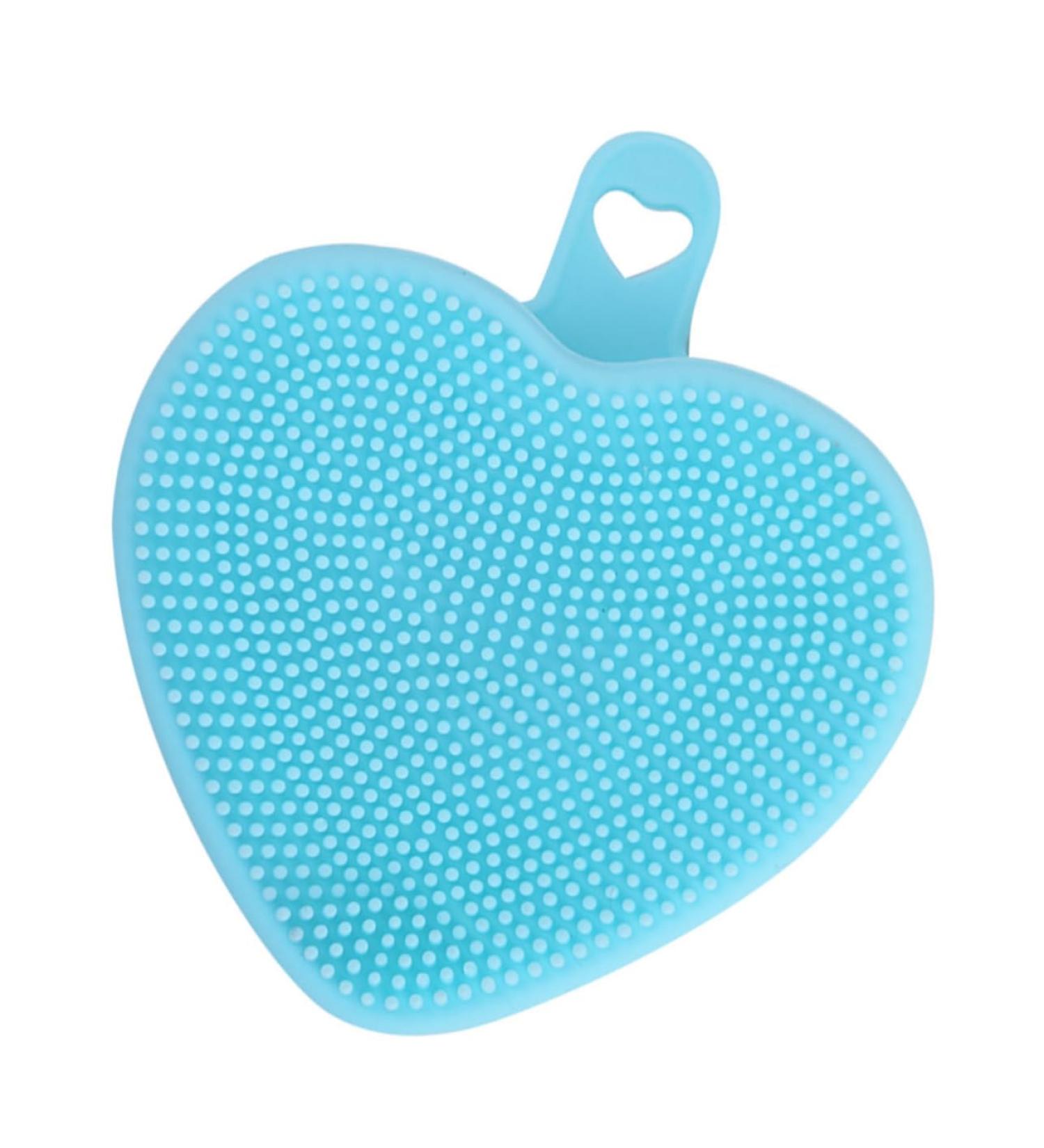 minkissy Handheld face Brush Washing Device Manual face face exfoliator Double Sided Double Side face Brush Silica Gel Heart-Shaped face Scrubber exfoliator Facial Cleansing Brush Scrubber 9.8x8.4cm - Buy Online on GoSupps.com