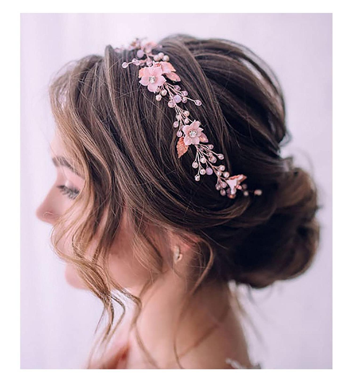 Unicra Pearl Hair Wreath & Headband - Elegant Bridal Jewelry for Women | Perfect Hair Accessory for Weddings - Buy Online on GoSupps.com