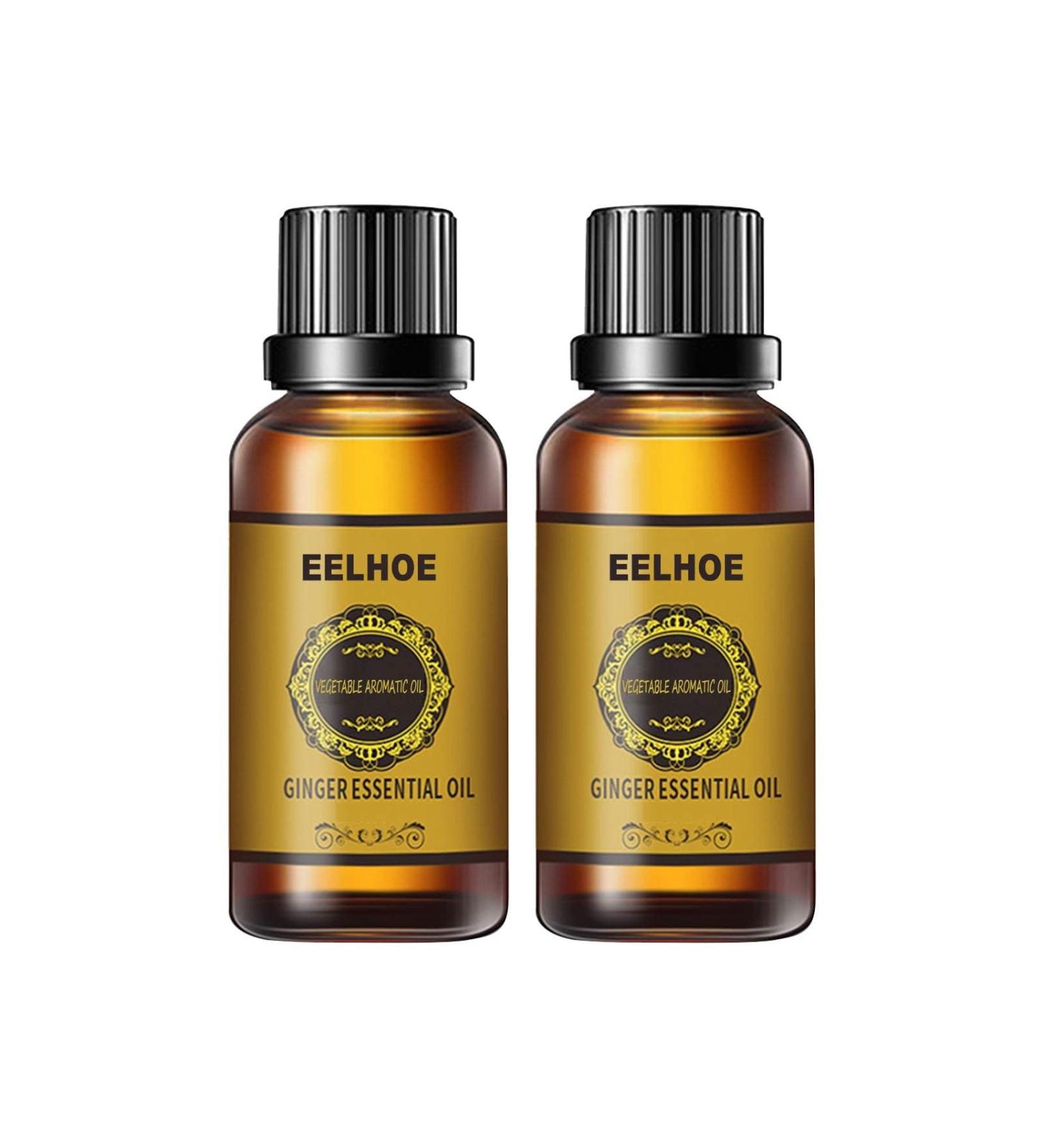 Anti-Cellulite Oil with Natural Ingredients | Reduce Stretch Marks & Improve Skin Elasticity - Ethereal Ginger Oil (2PCs Brown) - Buy Online on GoSupps.com