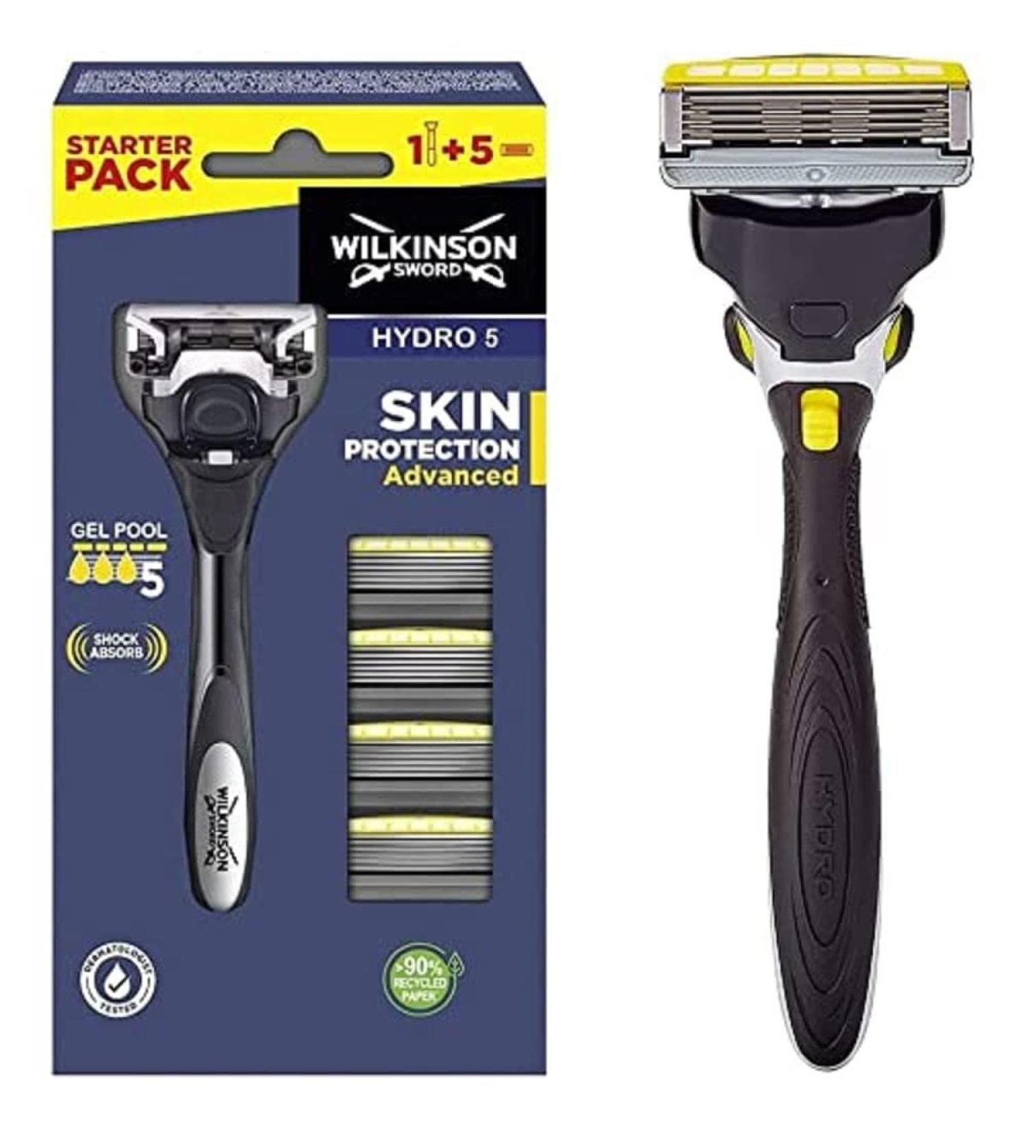 Wilkinson Sword Hydro 5 Skin Protection Razor with 4 Replacement Blades - Advanced Shaving Solution for Smooth Skin | International Shipping Available - Buy Online on GoSupps.com