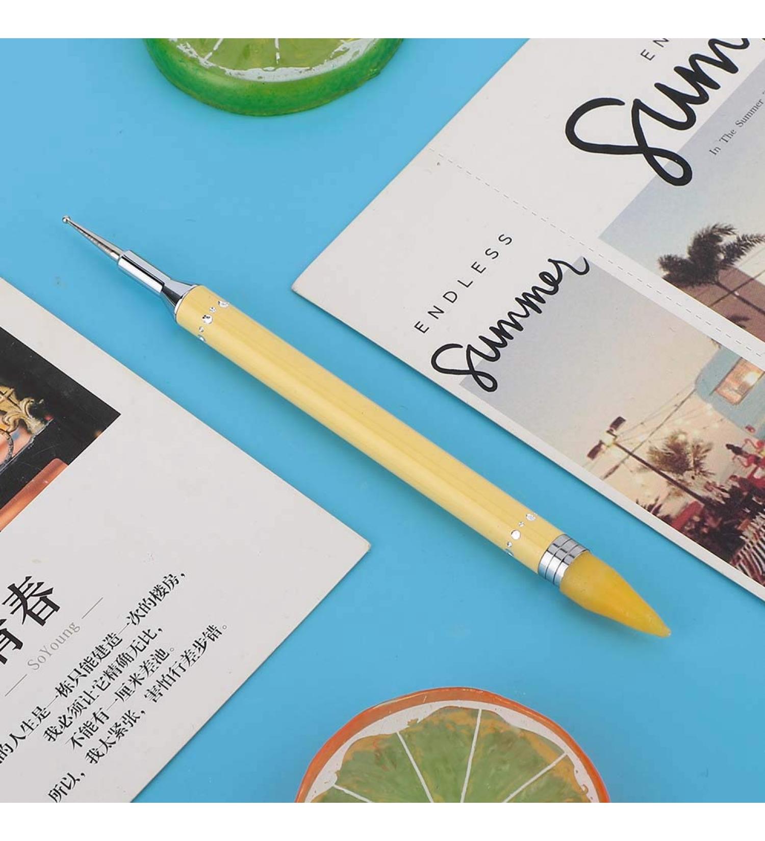 Buy Nail Art Dotting Pen - Easy to Use Yellow Nail Dotting Tool for Home & Salon Perfect for Manicures - Buy Online on GoSupps.com