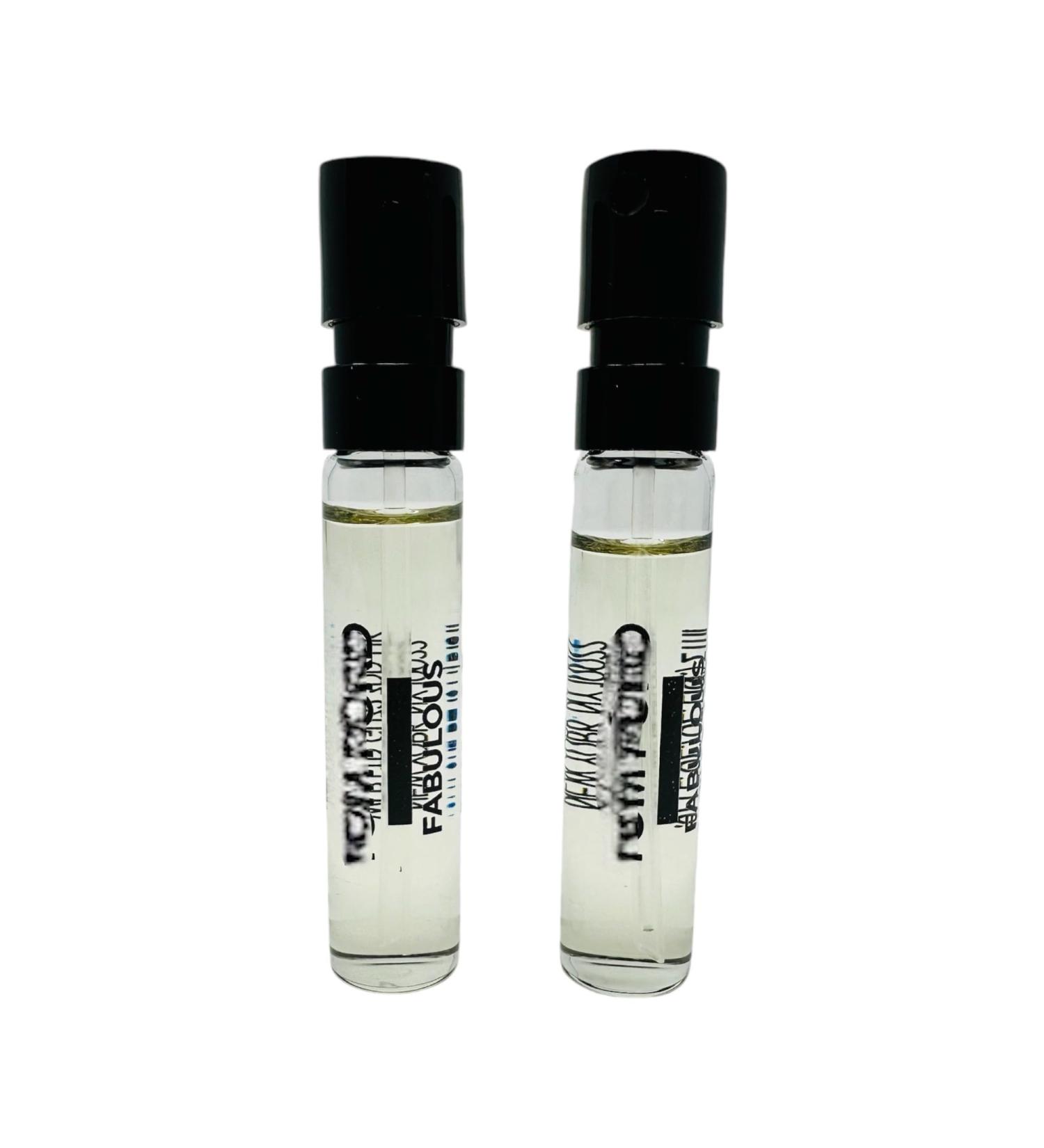 2 Fabulous Eau De Parfum EDP Unisex Sample Spray Vial 2ml/ 0.06 fl.oz. Long lasting Woody Spice Scent