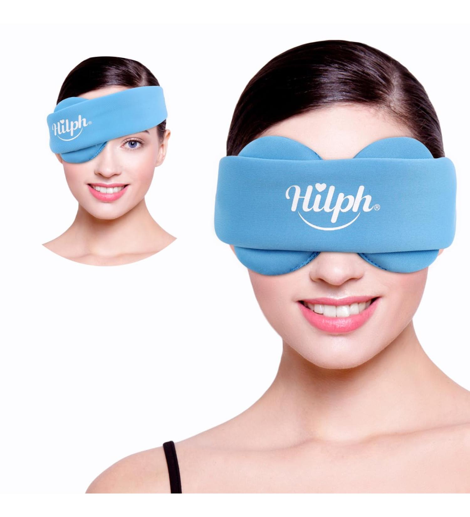 Hilph Heated Eye Mask for Dry Eyes Microwave Activated Warm Eye Compress for Dry Eyes Blepharitis & Stye Eye Treatment Microwave Eye Mask Moist with Pastable Inner Pack for Puffy Eyes Blue-removable - Buy Online on GoSupps.com