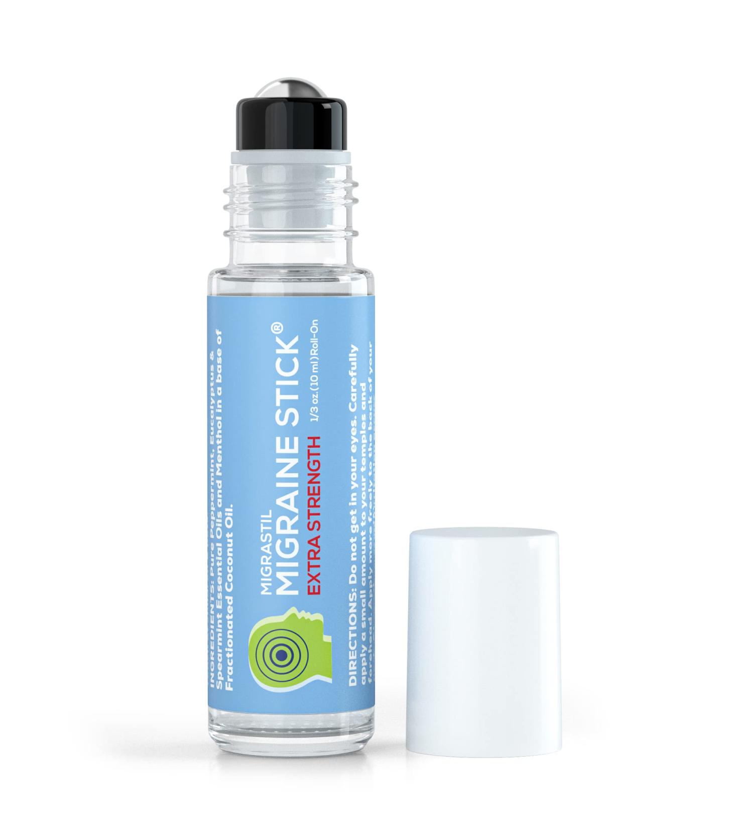 Basic Vigor Migrastil Extra Strength Migraine Stick Advanced Formula Strong Aromatherapy Roll On Includes Menthol Essential Oils No Lavender Made in The USA. 1 - Buy Online on GoSupps.com