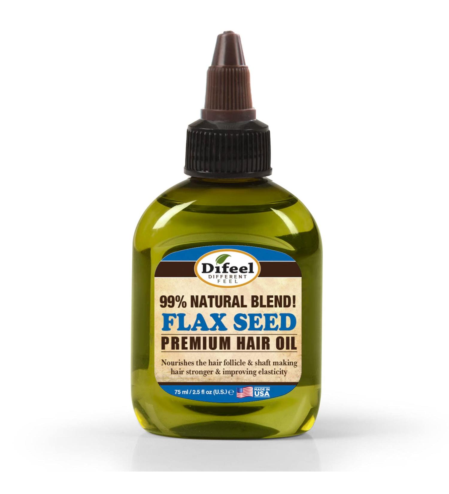 Difeel Premium Natural Linseed Hair Oil - 75ml | Strengthening & Moisturising Treatment | International Shipping Available - Buy Online on GoSupps.com